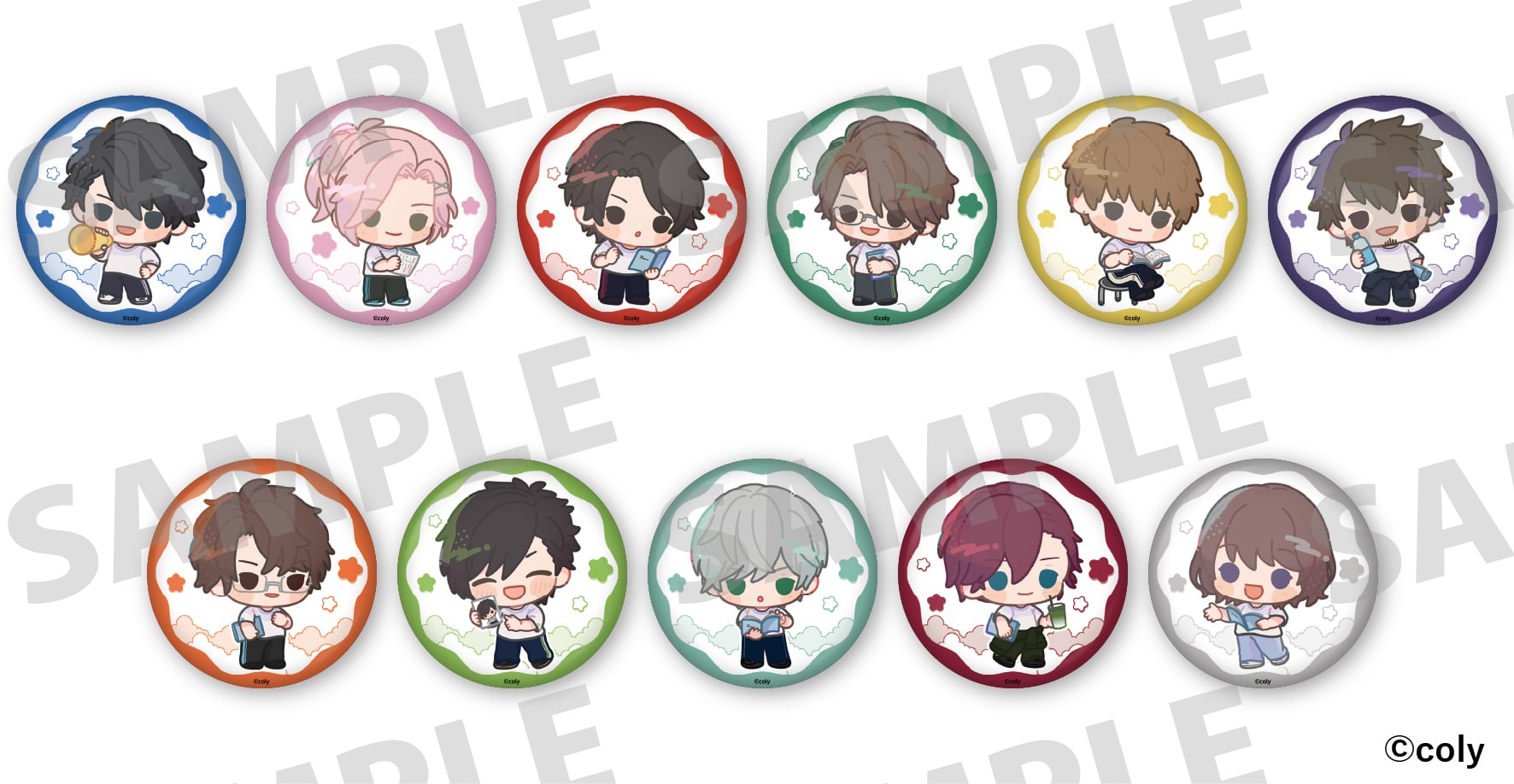 舞台スタマイ】 描きおこし缶バッジA【マトリ・警視庁】（ランダム・全