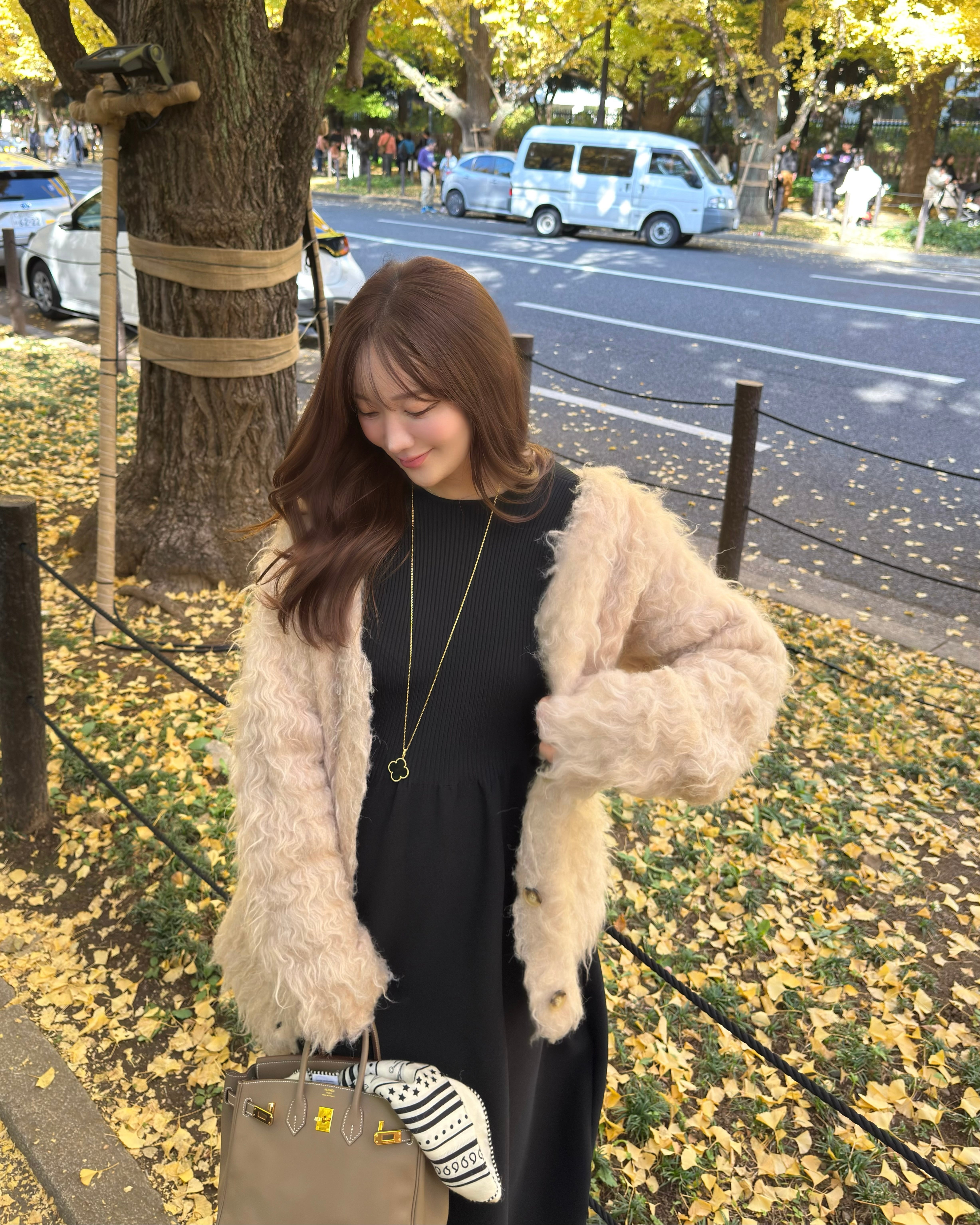 waffle cardigan / pink beige 1/9 21:00～ 再販 (即納) | HYEON
