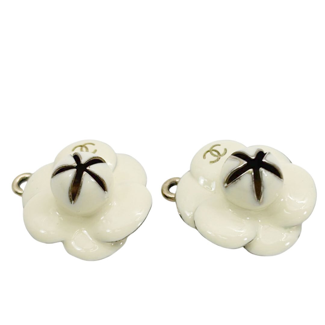 CHANEL シャネル フープピアス カメリア フラワー ココマーク 02P