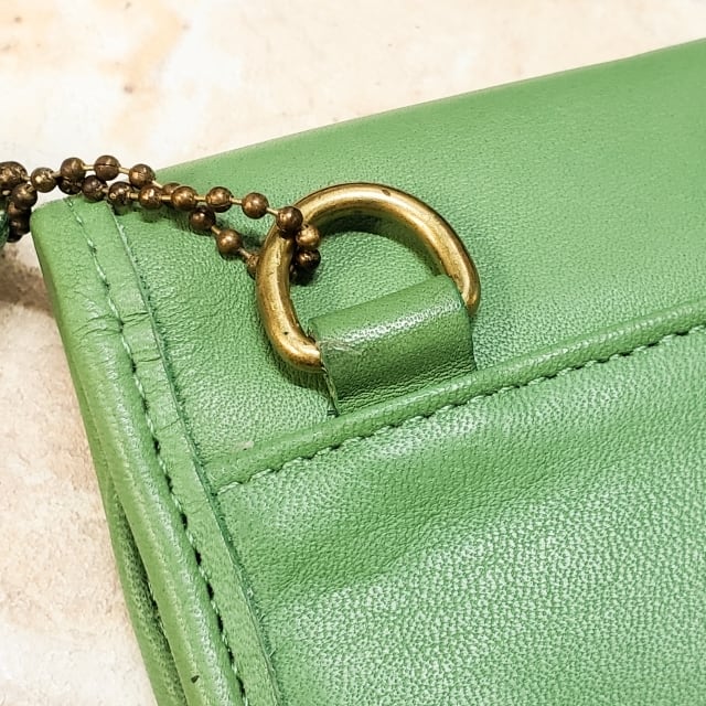 オールドコーチ ☆ レザー ミニ ショルダーバッグ ポシェット グリーン