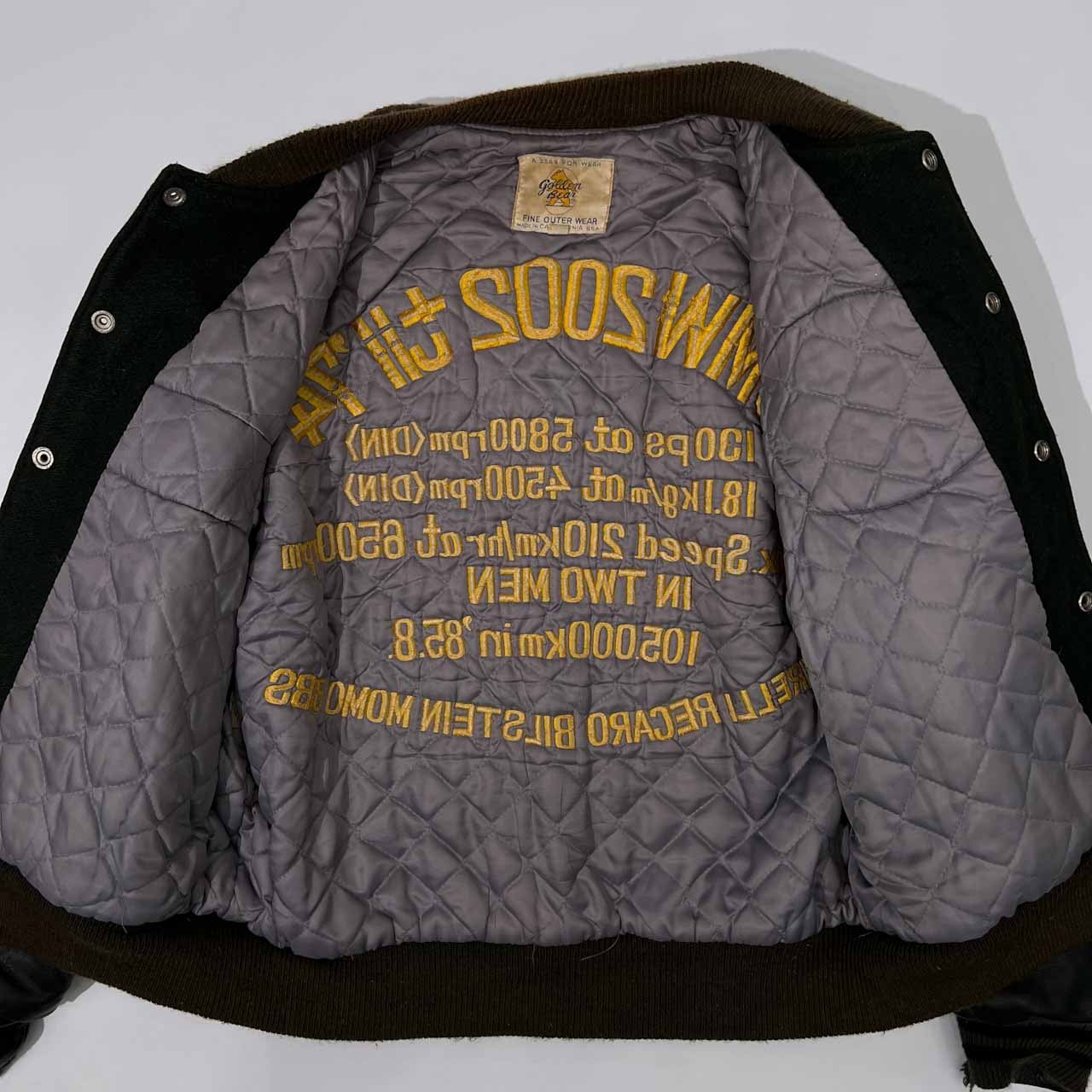 激ジブ 70s 80s Golden Bear ゴールデンベアー セルフワッペン 袖革