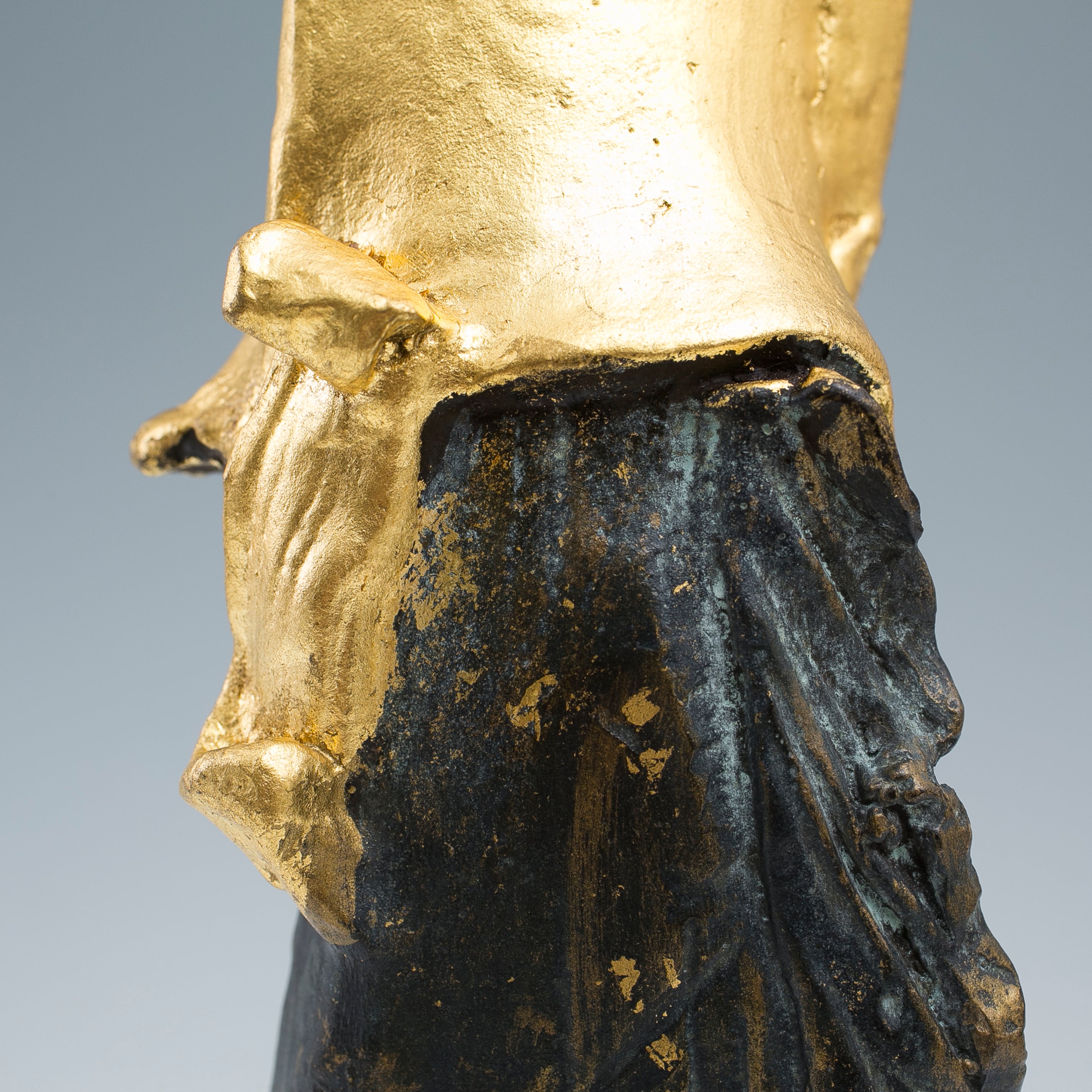 池田満寿夫 ブロンズ 万葉人 花器 花瓶 花入 オブジェ 置物 インテリア