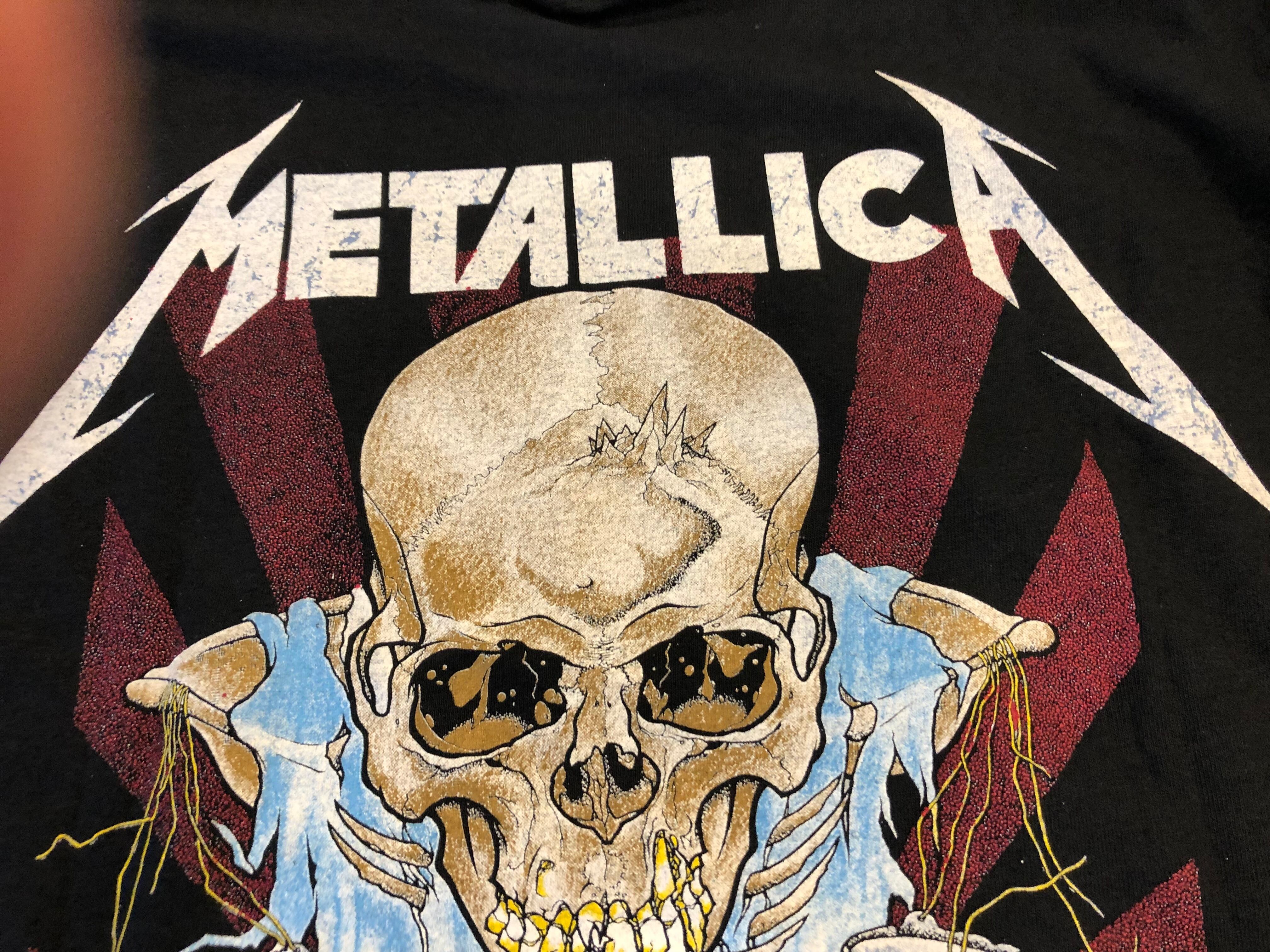 Metallica：DAMAGED JUSTICE TOUR'Tシャツ | ロックTシャツ バンドT