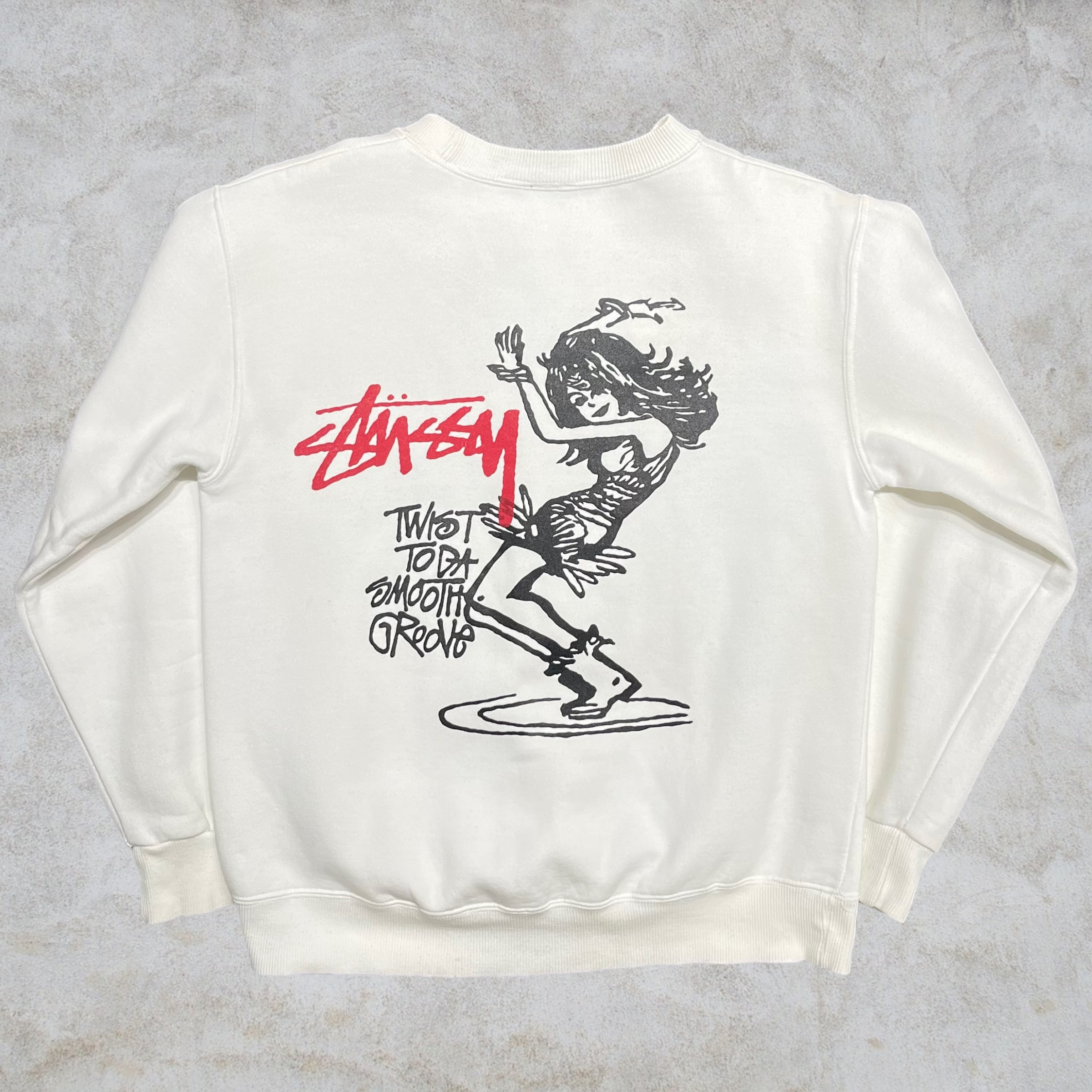 90's old stussy Design Sweat “Twist Girl” | curb
