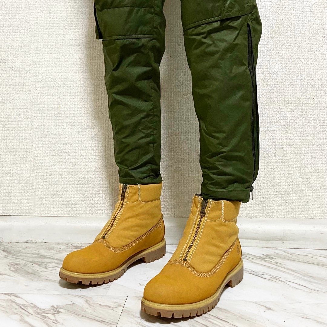 us9 00s timberland × woolrich zip up suede leather boots | protocol