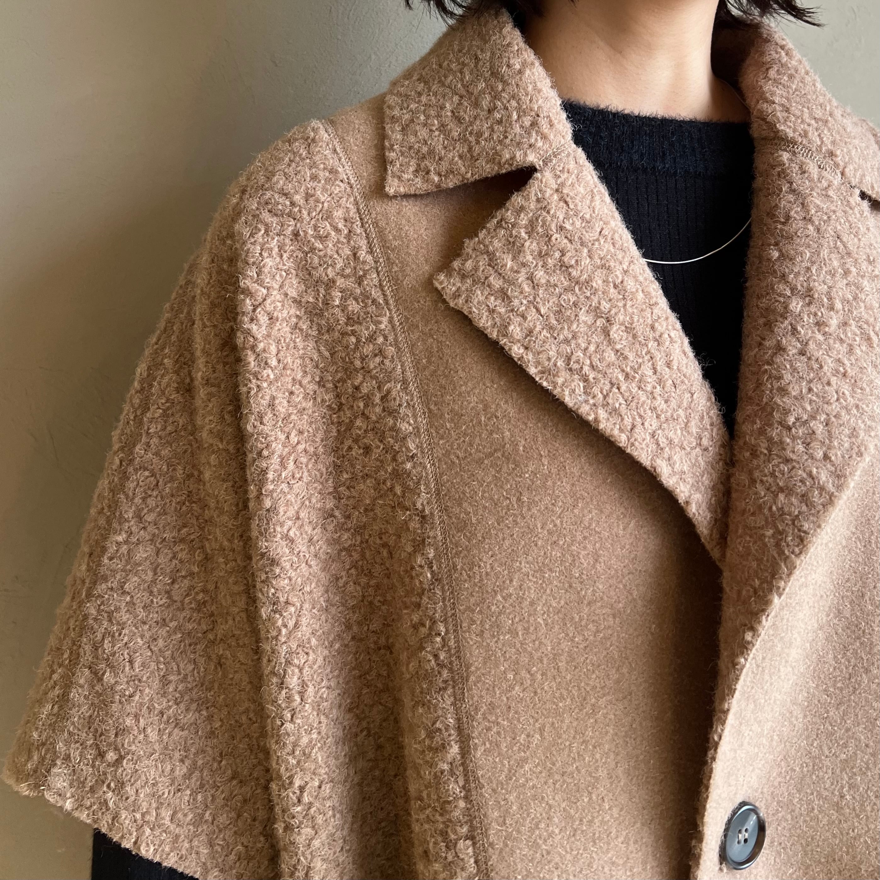 CYNICAL 】ボアスライバーリバーシブルポンチョ | valance 福井