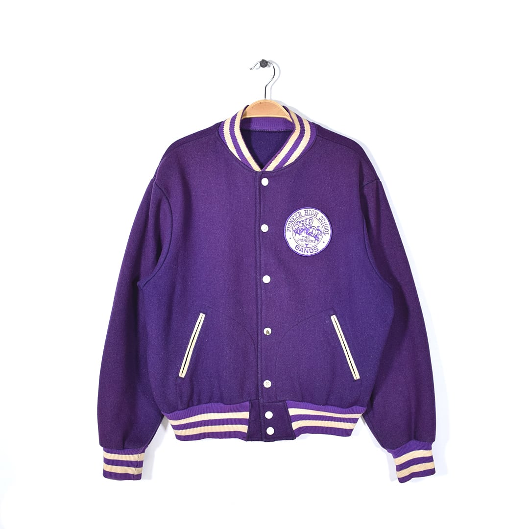 60s エンパイア ヴィンテージ スタジアムジャンパー メルトンウール 紫