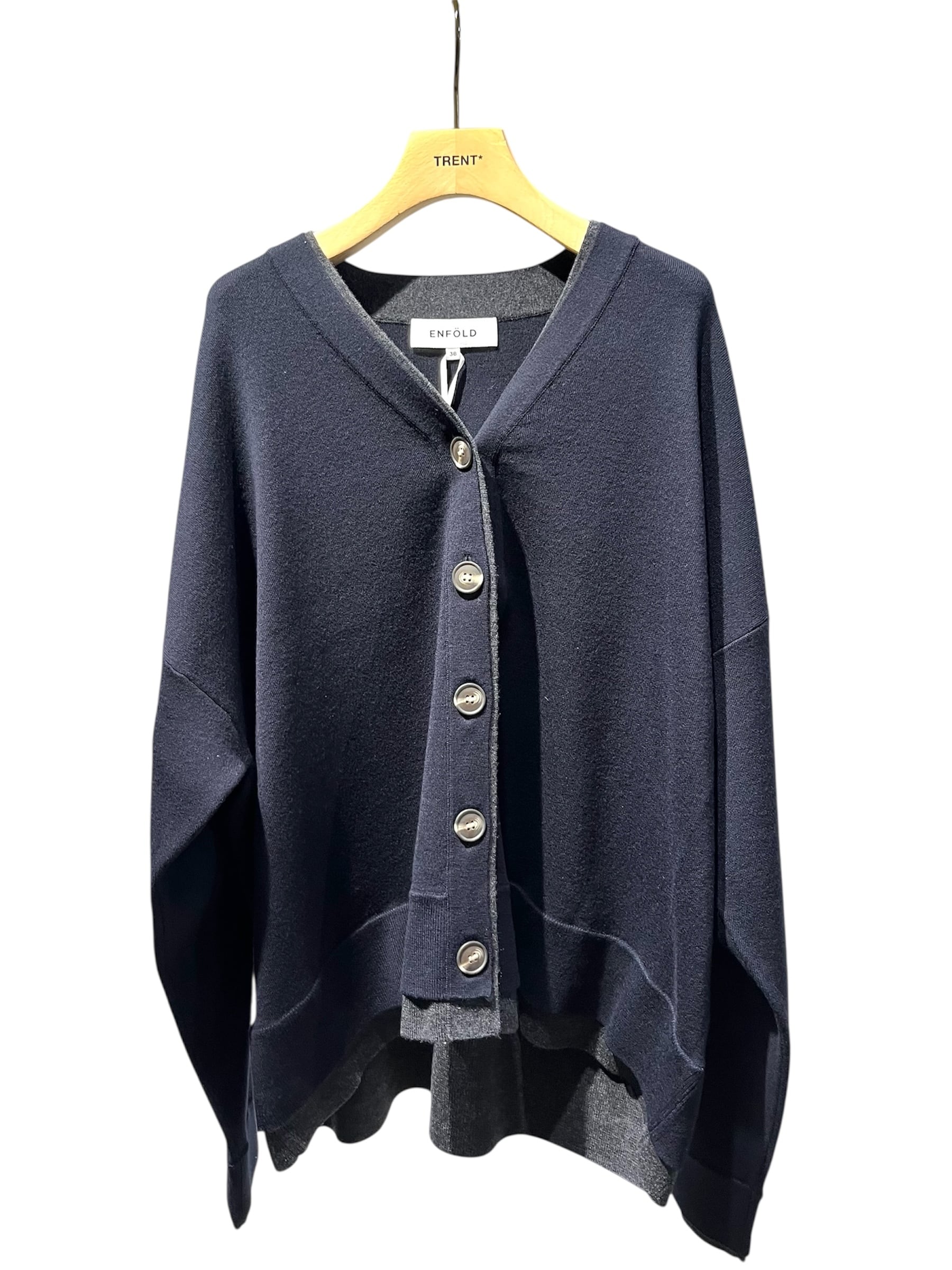 25AW】ENFOLD エンフォルド / FAKE-LAYERED CARDIGAN / カーディガン