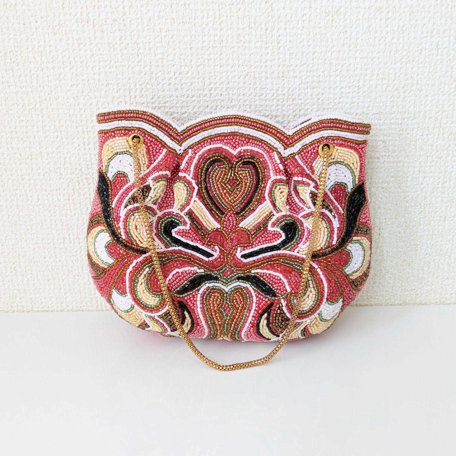 Vintage】「はしもと」作 ビーズ刺繍バッグ Vintage Beaded Bag