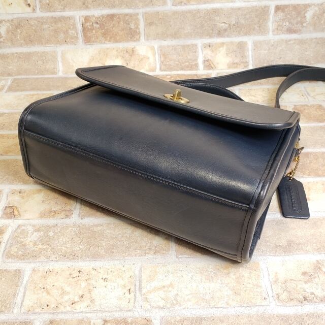 オールドコーチ ☆ USA製 レザー ターンロック 2WAY ショルダーバッグ