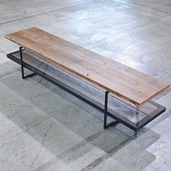 松本民芸家具 ミズメザクラ 本棚 4段 書棚 オープンシェルフ 格子