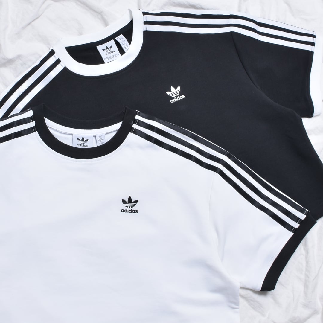 adidas】2025 S/S 3ストライプ ルーズクロップドTシャツ