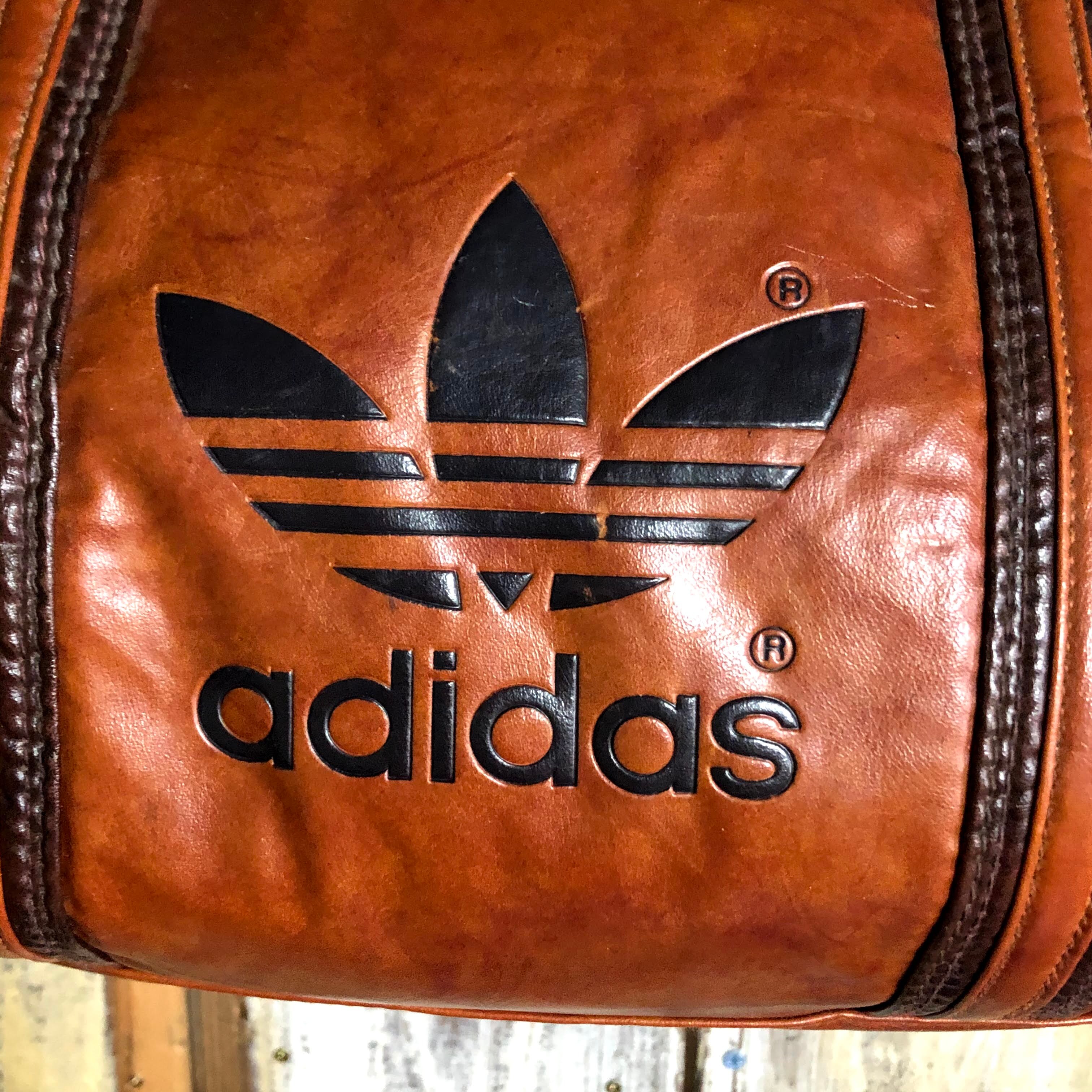 80's adidas All Leather Vintage Bag アディダス ビンテージ オール