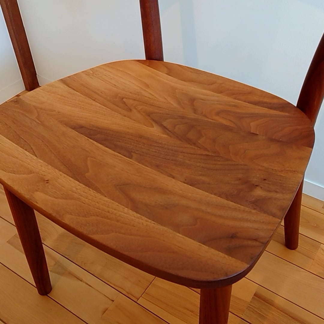 無印良品 REAL FURNITURE ウォールナット無垢材チェア 深澤直人 ①