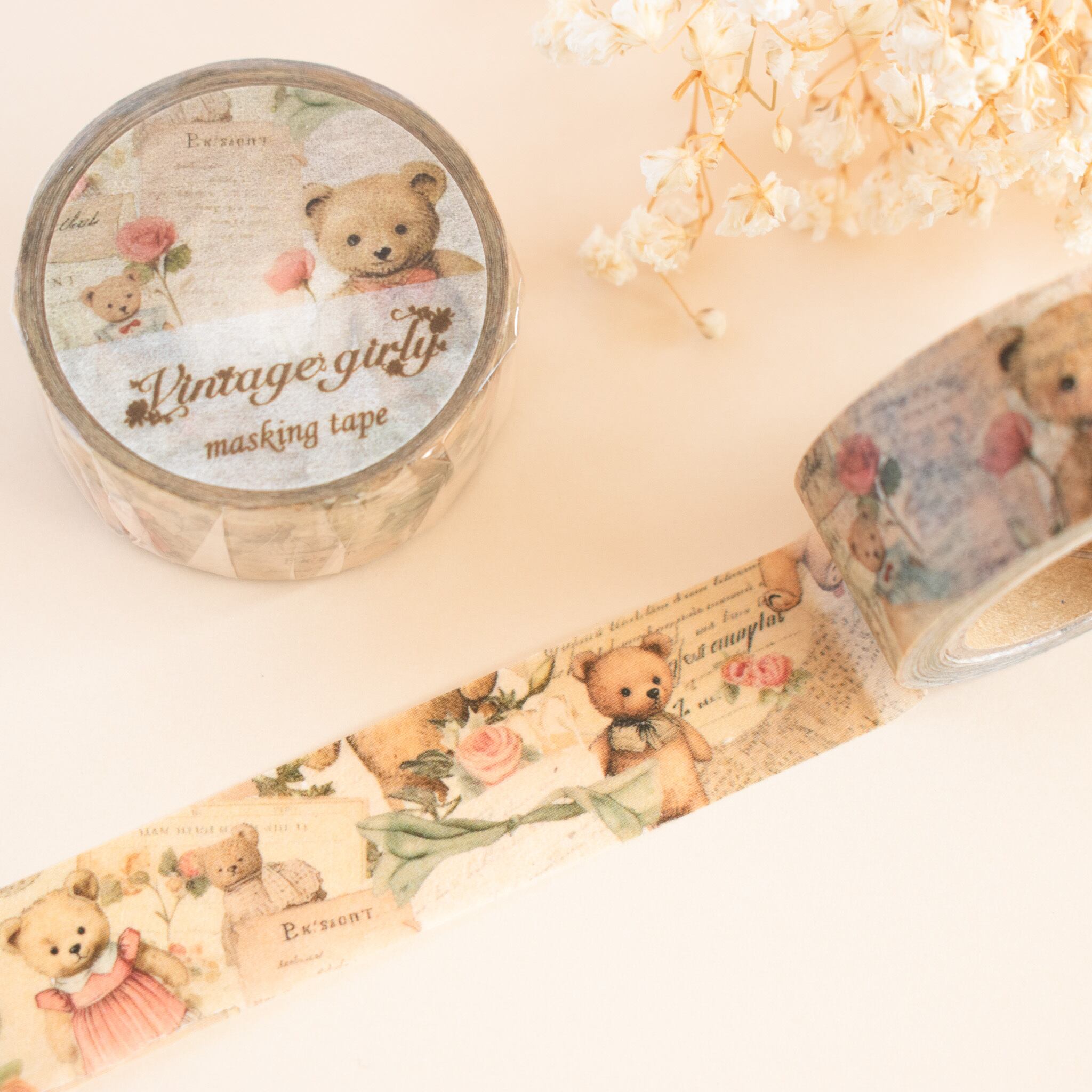 ④PETテープ まとめて マスキングテープ 海外 くま 女の子 【公式通販】