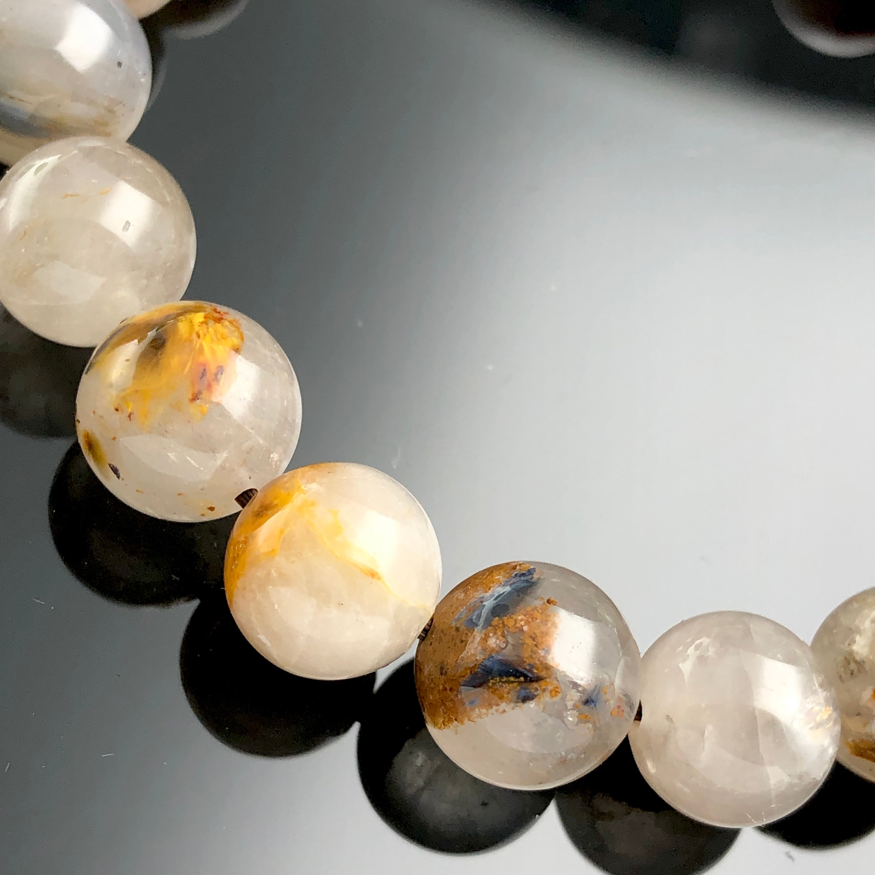 ナミビア産ピーターサイトシリカブレスレット（タイガーアイ）約10ミリ