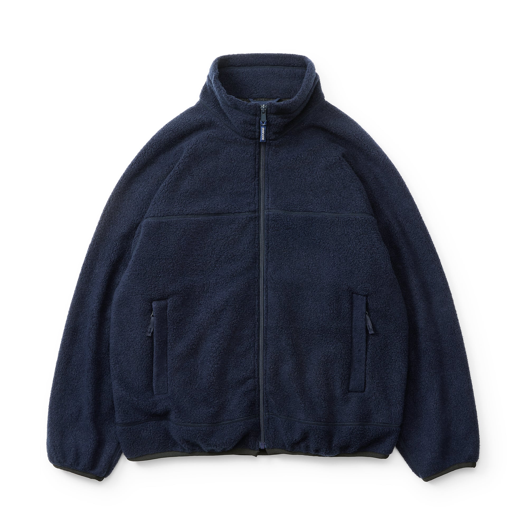 everyone nylon silk track jacket (BLACK) | everyone