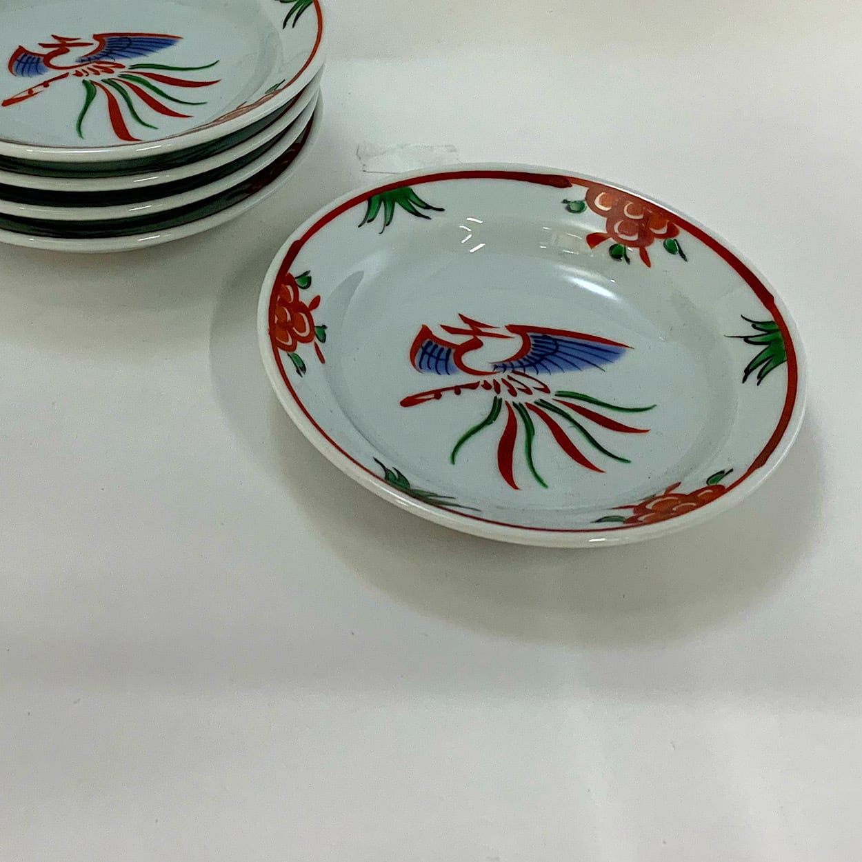 源右衛門窯作 赤呉須花鳥紋 小皿 | 有田焼の有光堂 | 源右衛門窯特約店