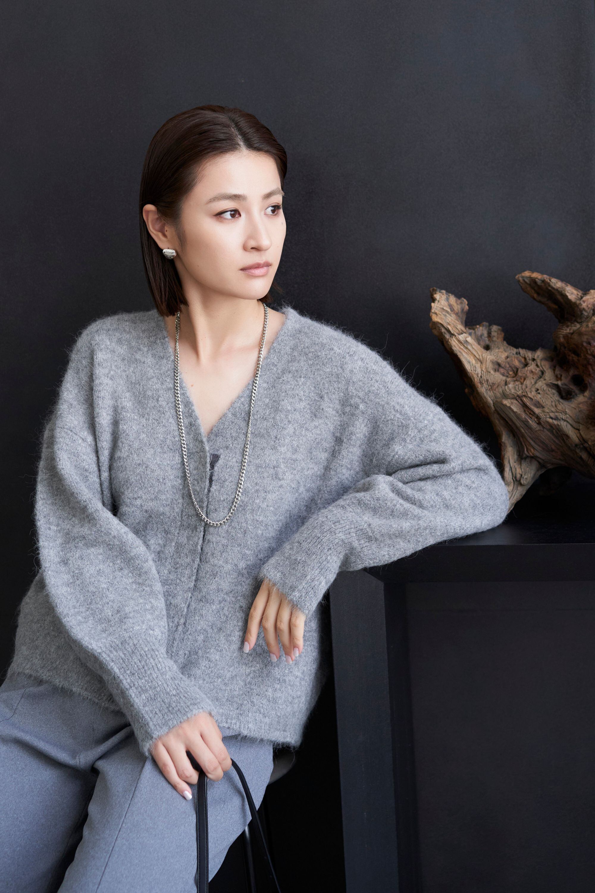 残りわずか Shaggy Cardigan - GRAY | seven dot - ライフスタイルEC