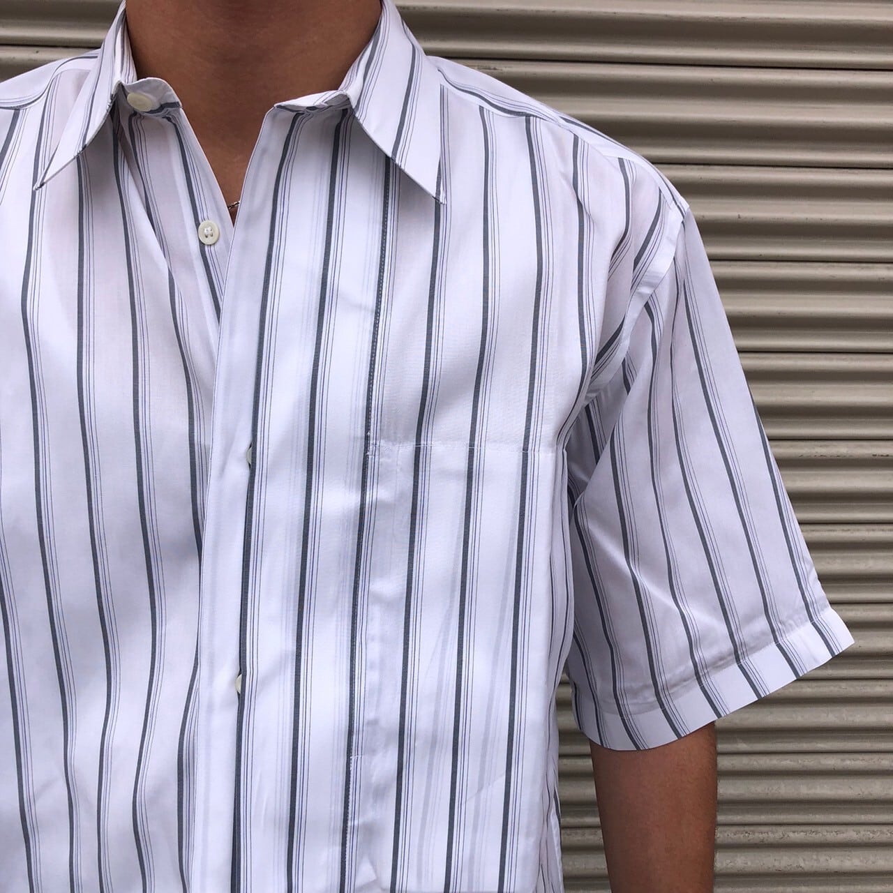 希少 80s 90s issey miyake Archive イッセイミヤケ ストライプ 半袖