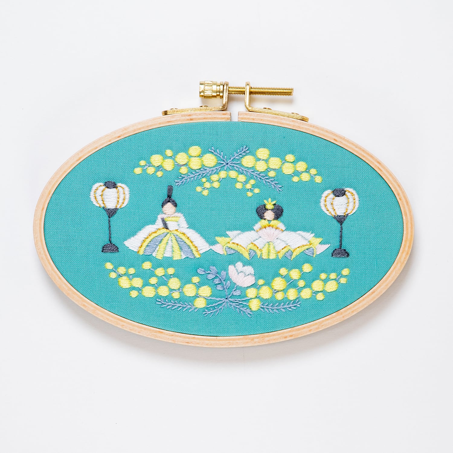 ミモザのおひなさま』刺繍キット | Net store アンナとラパン