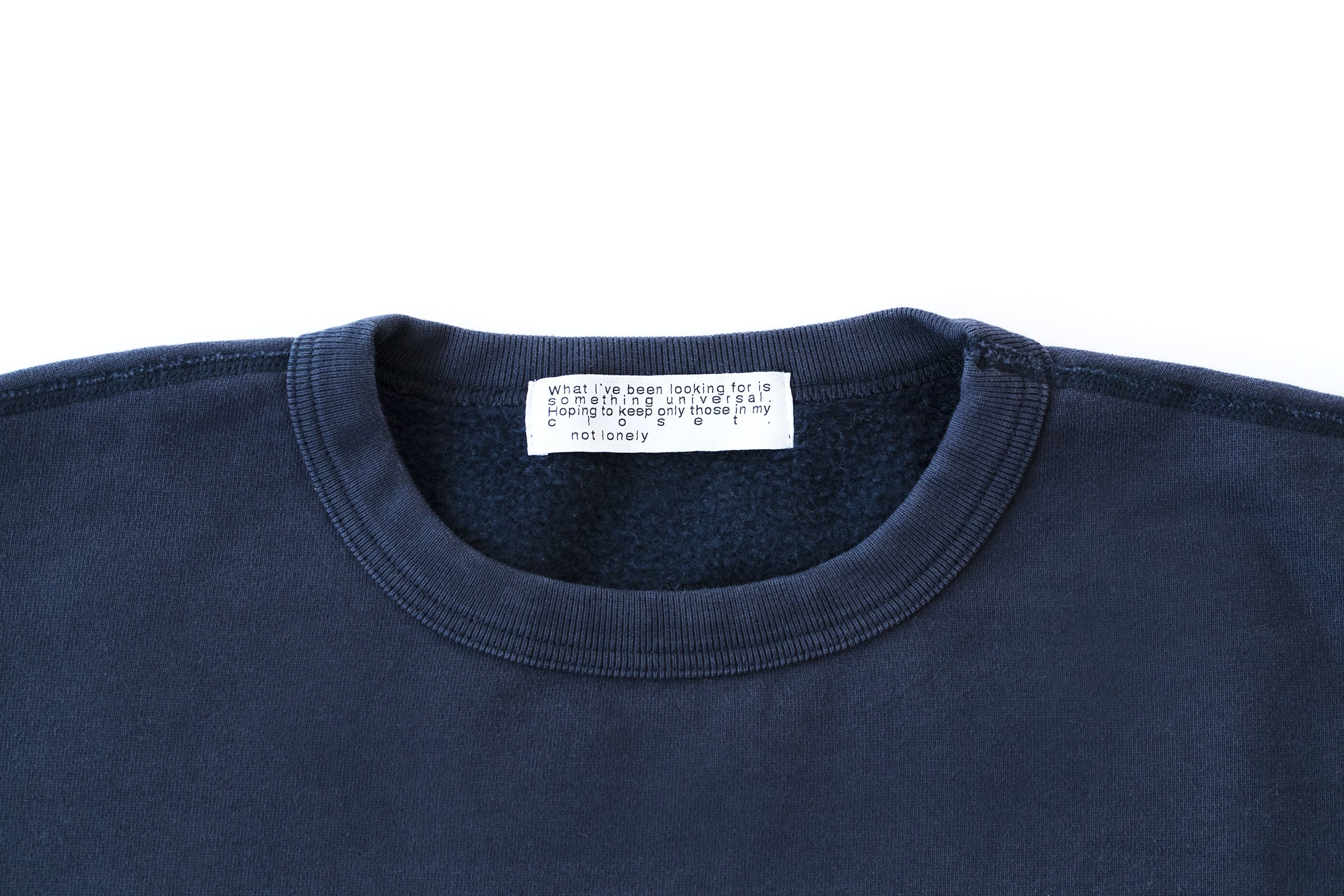 Not Lonely Anymore Crew sweat shirt Navy | notlonely