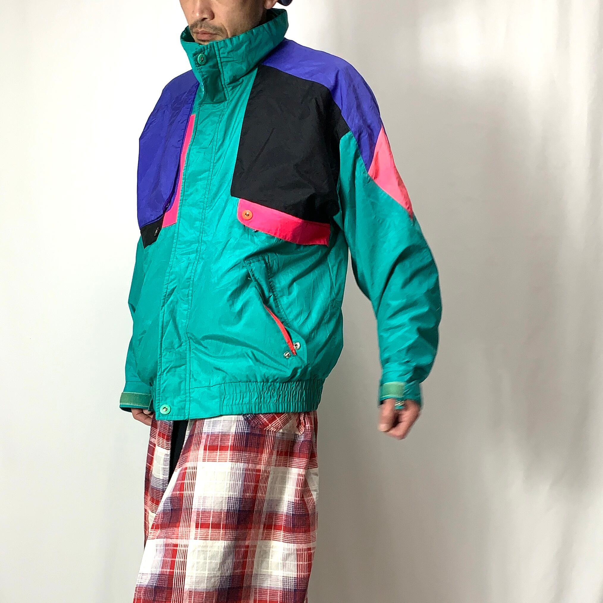 vintage old 90s CB Sports nylon jacket nylon blousonナイロン