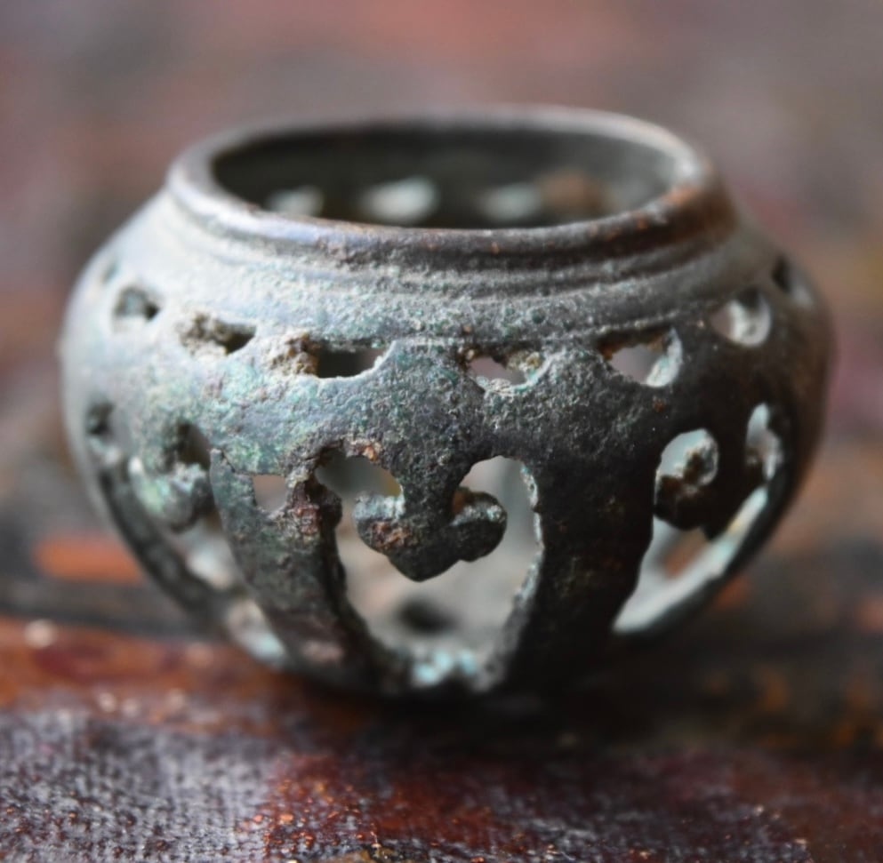 チベット 銀製鍍金マニ車 | 旅する骨董屋 喜八 KIHACHI.ANTIQUE