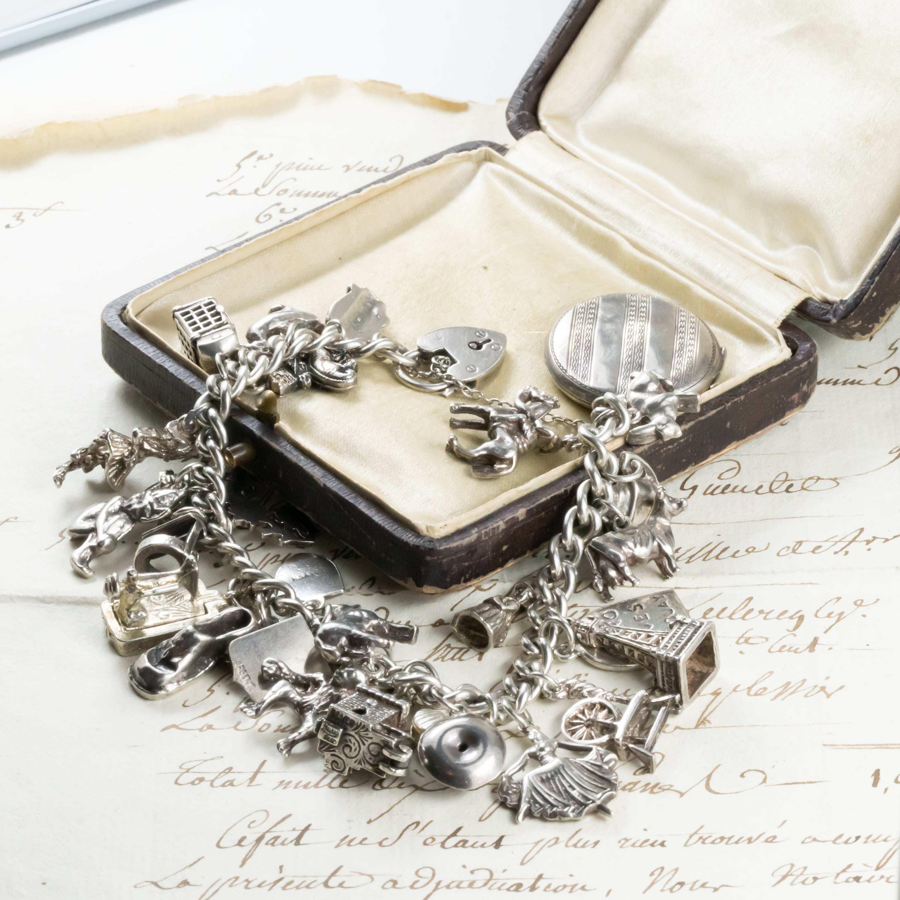 イギリス ブリティッシュ ヴィンテージ ラッキーチャーム ブレスレット