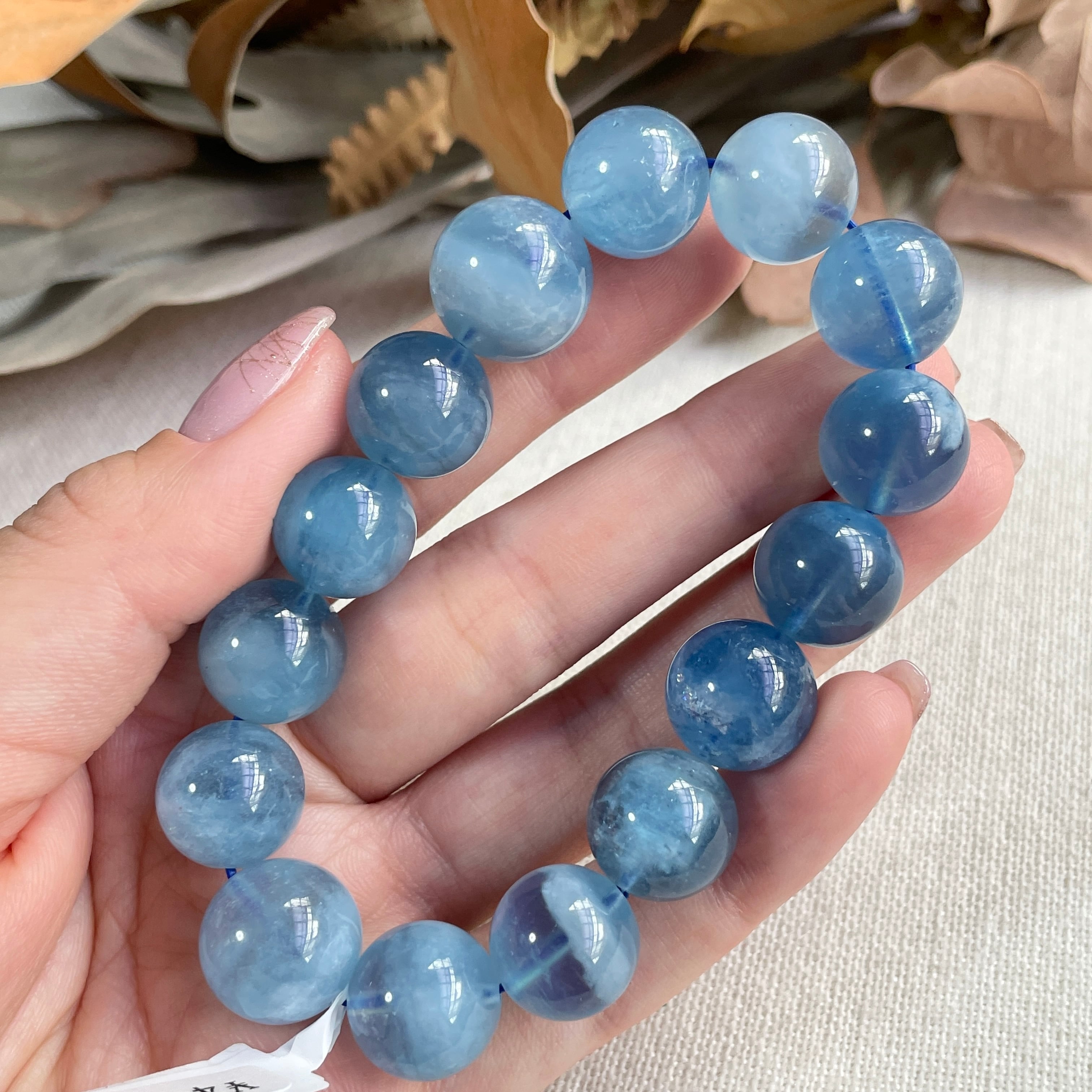 天然石ブレスレット デビルアクアマリン 1点もの | Pay ID