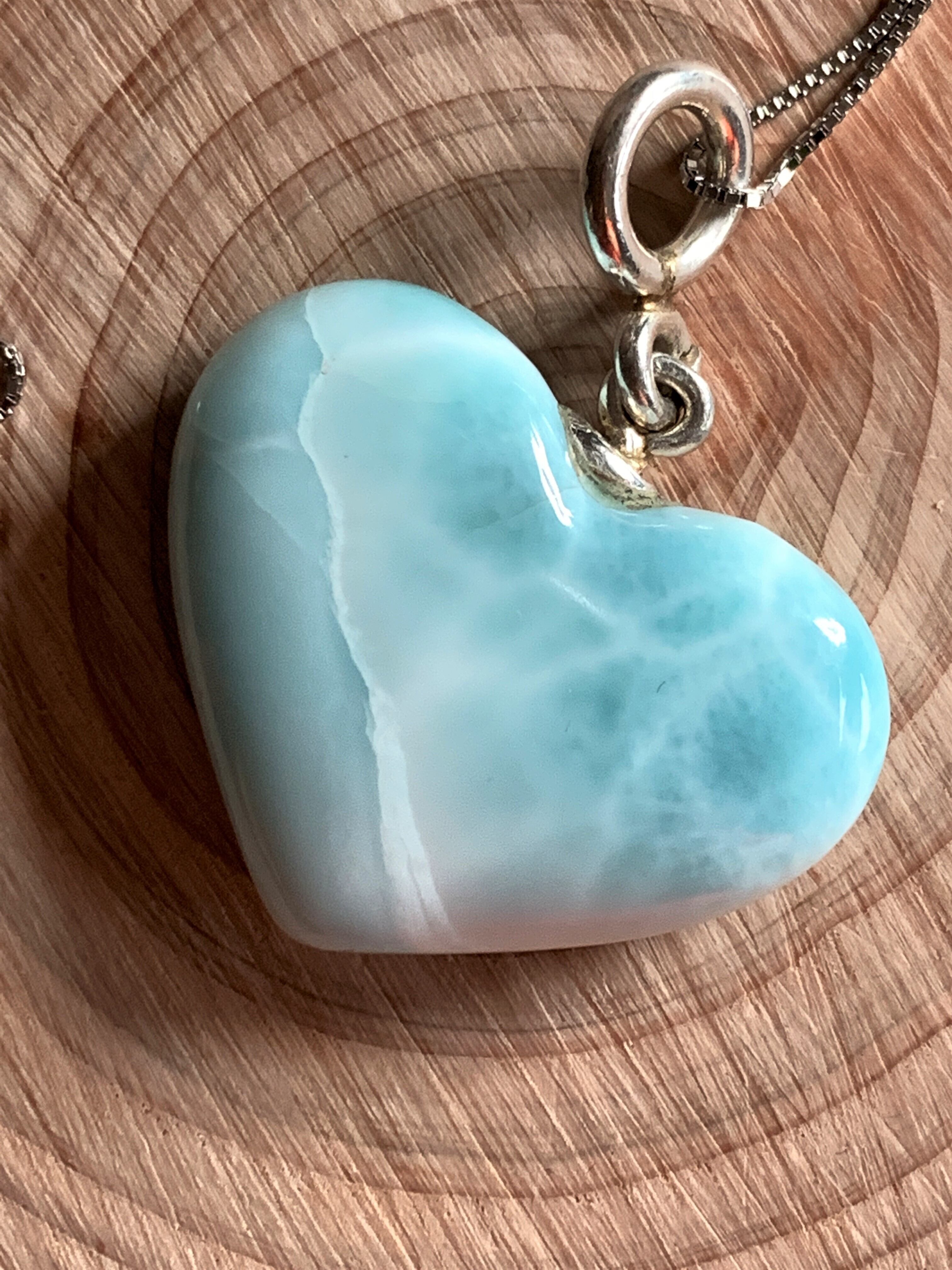 ラリマーハート♡【ペンダント】天然石 | 天然石・パワーストーン STARGATE