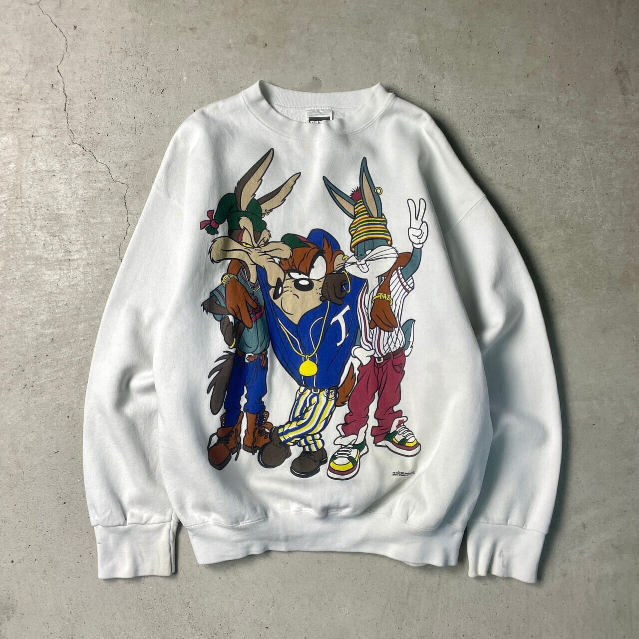 90年代 USA製 Looney Tunes ルーニー テューンズ スウェットシャツ