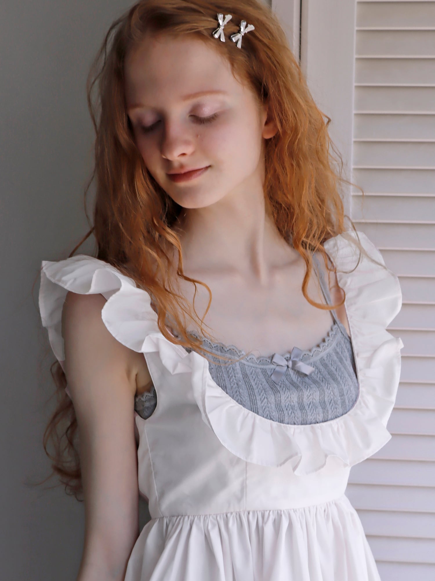 PETIT APLON TOP -WHITE- | mieya mieya