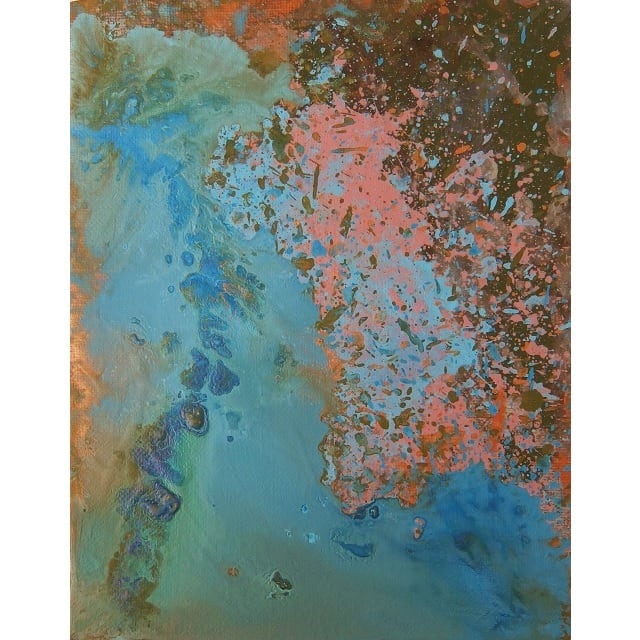 無題」 キャンバスにアクリル * 絵画 現代アート 抽象画 内野隆文