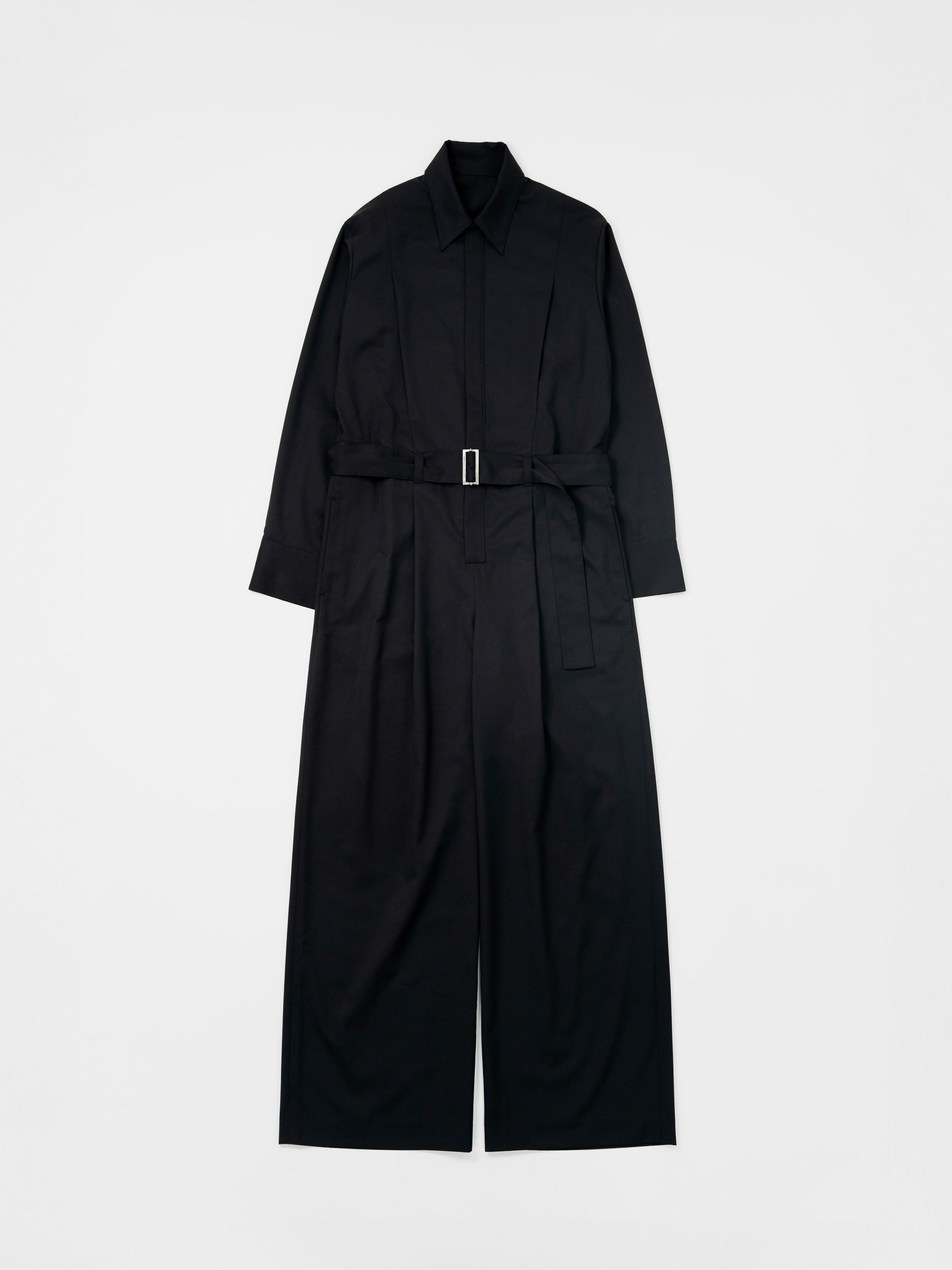 【Lapiis】BELTED ZIP UP JUMPSUIT BLACK RESTOCK>BELTED ZIP UP JUMPSUIT【BLACK】 | lapiis
