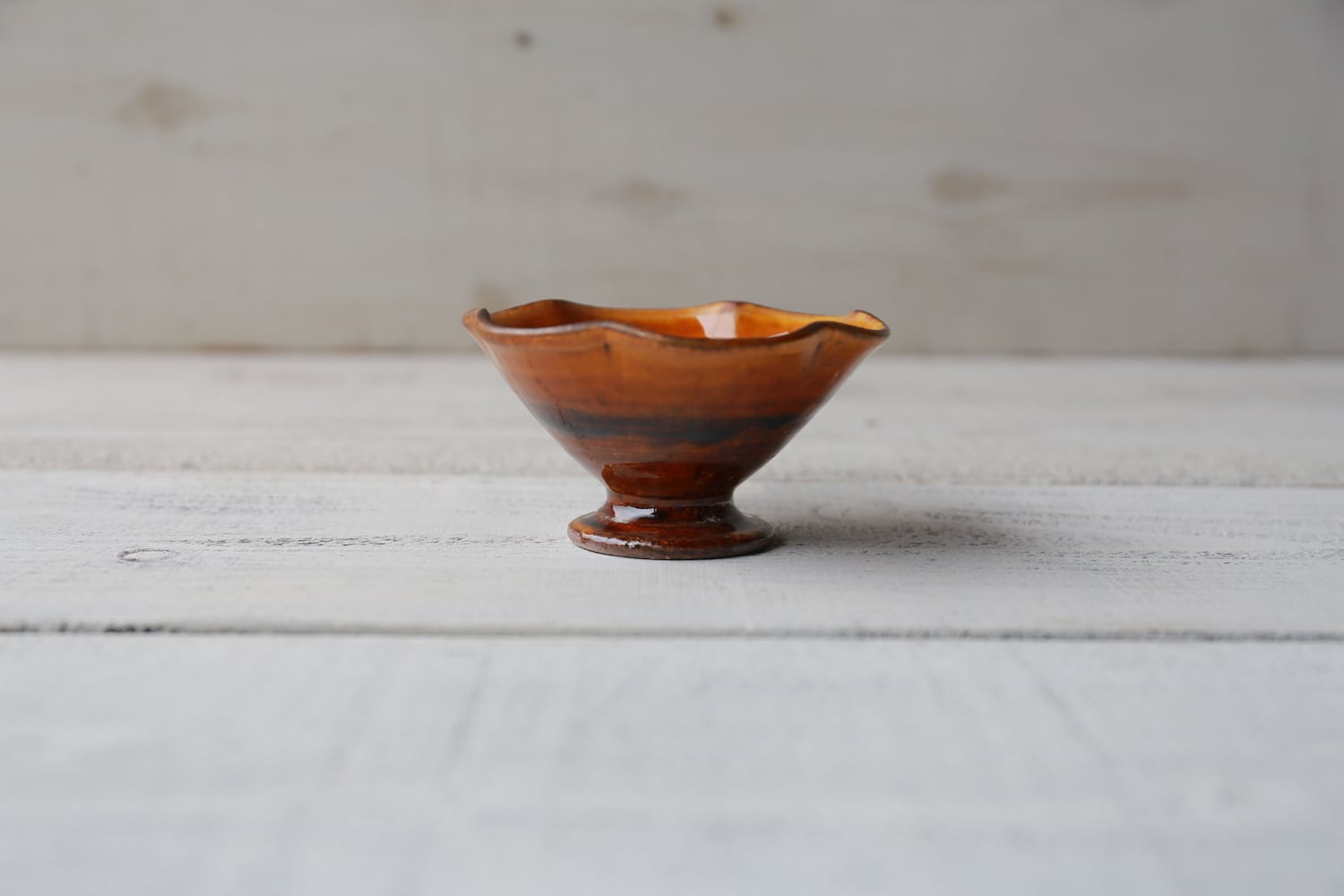 358『麦わら 織部 菓子鉢』 /骨董品 古美術 アンティーク 古玩 358