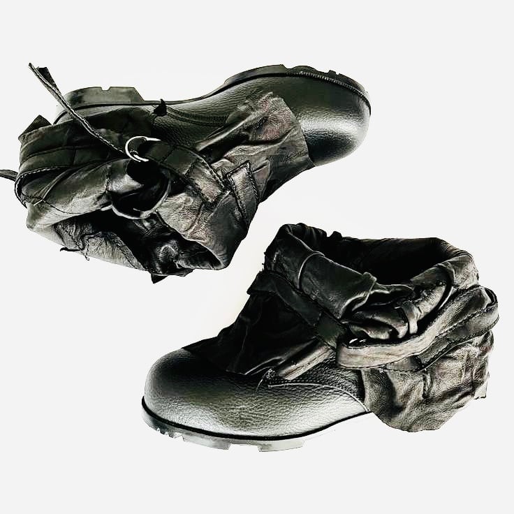DESTRUCTION LEATHER BOOTS | YASUYUKI ISHII