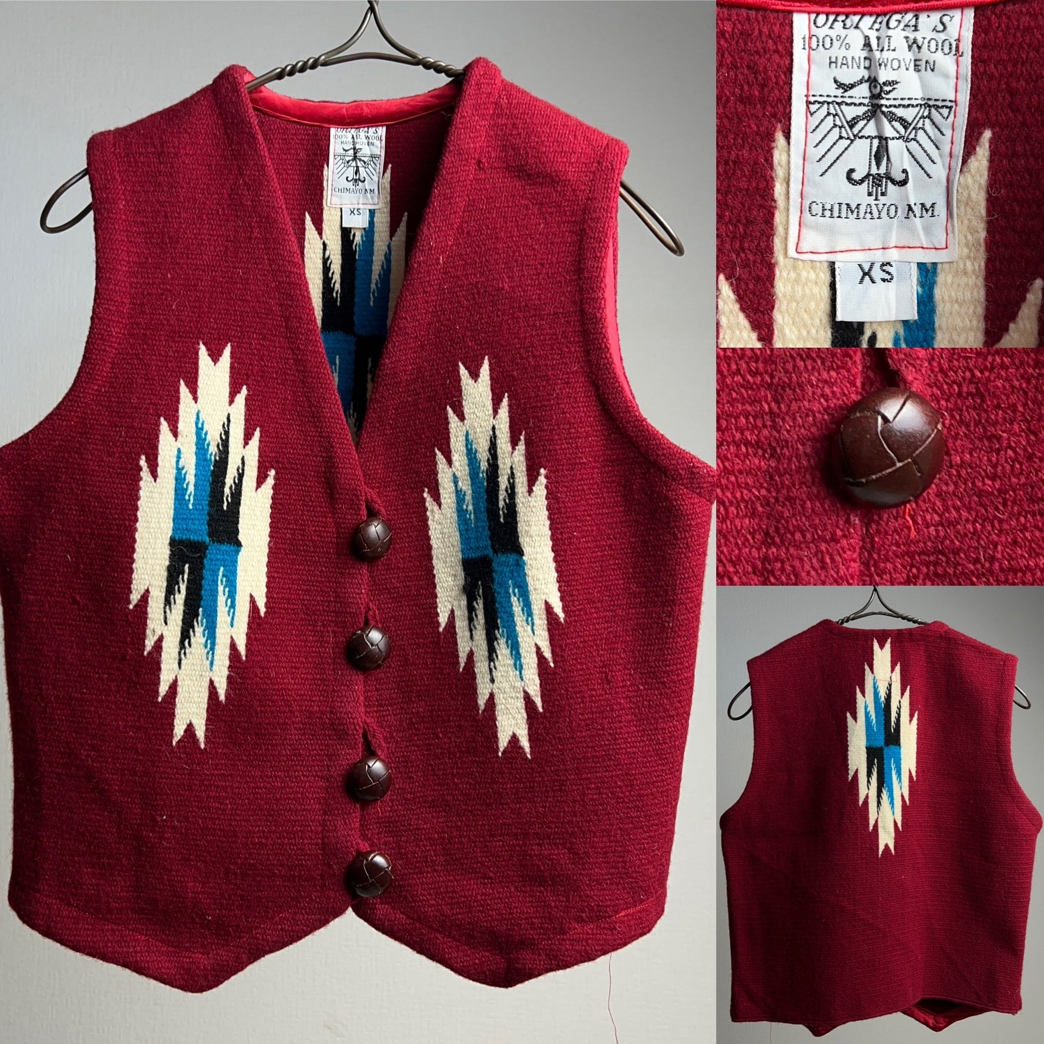 ORTEGA'S” CHIMAYO VEST SIZE XS オルテガ チマヨベスト【1000A247