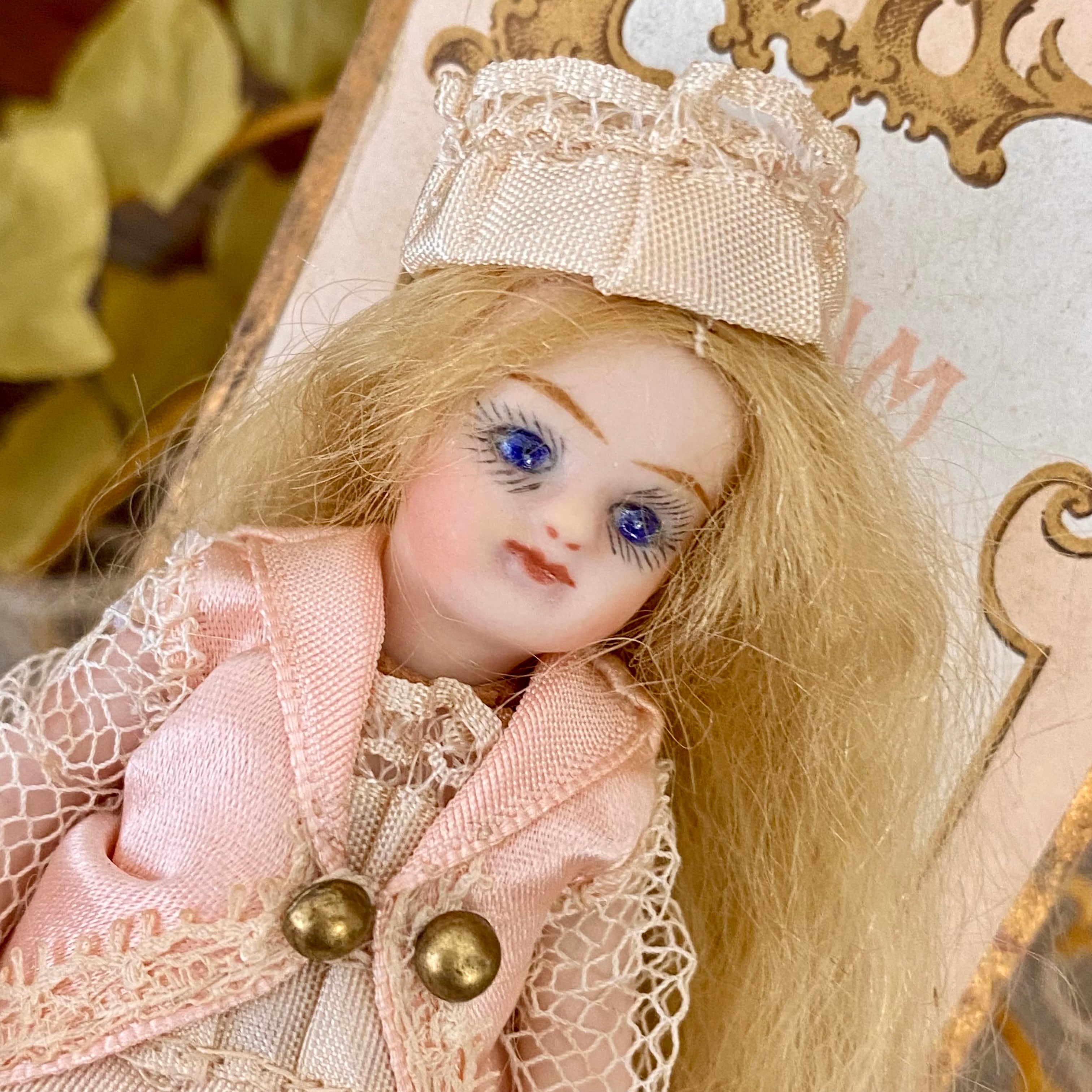 完成ドール】フレンチミニョネット1/ オールビスク/ 10.5cm/草苅尚代作