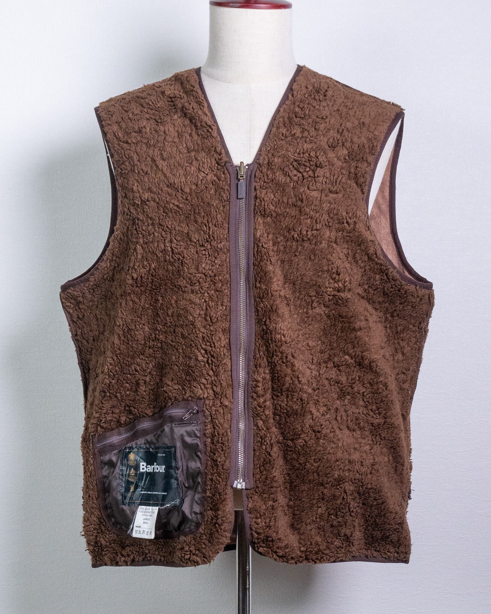 Barbour 3warrant Front Zipper Boa Linner Vest 