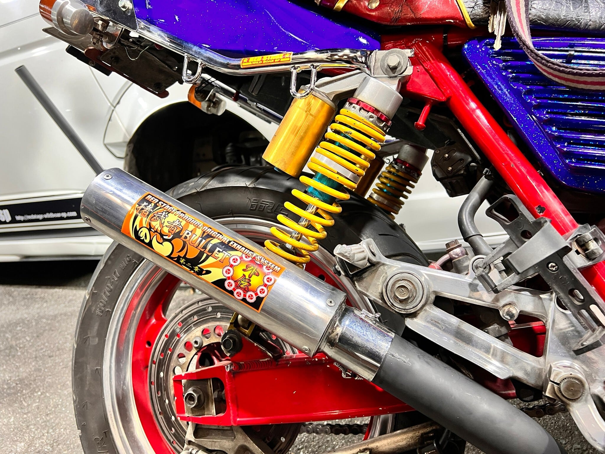 XJR用 猪武者ブレット管 第二章 外伝 耐熱ブラック塗装 サイレンサー