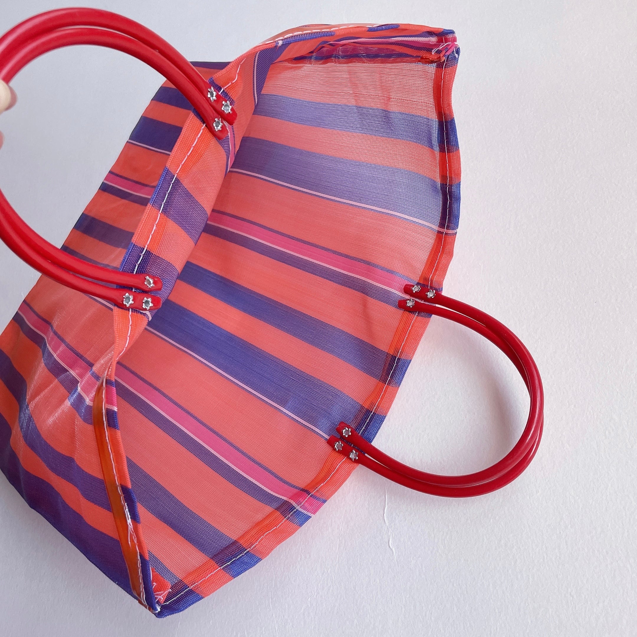 メキシコ オアハカ レトロ メッシュ メルカド バッグ L サイズ 古着