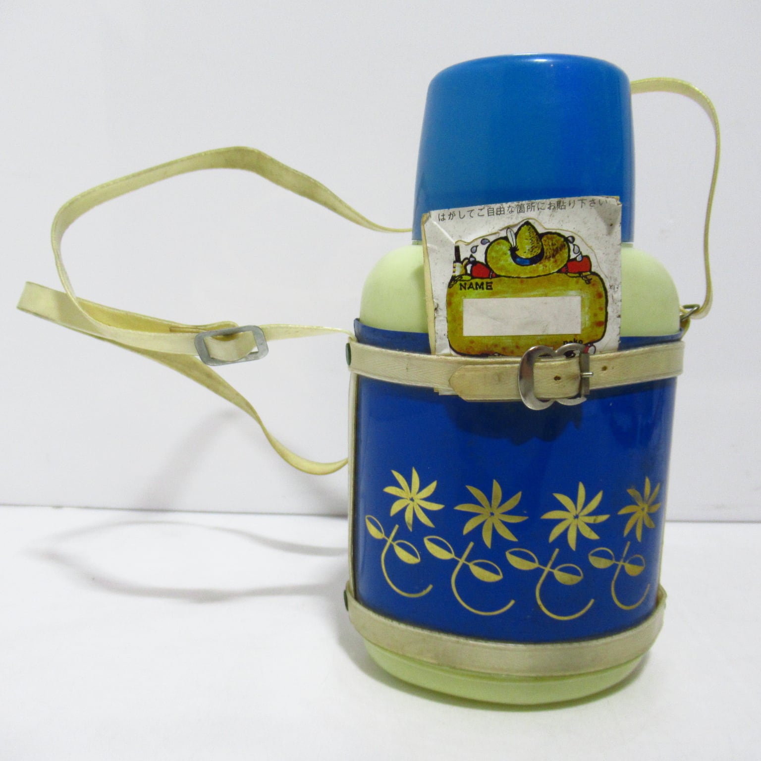 昭和レトロ PEKO ペコ水筒 ブルー 日本製 水筒 [$1] | ハチクマ商店