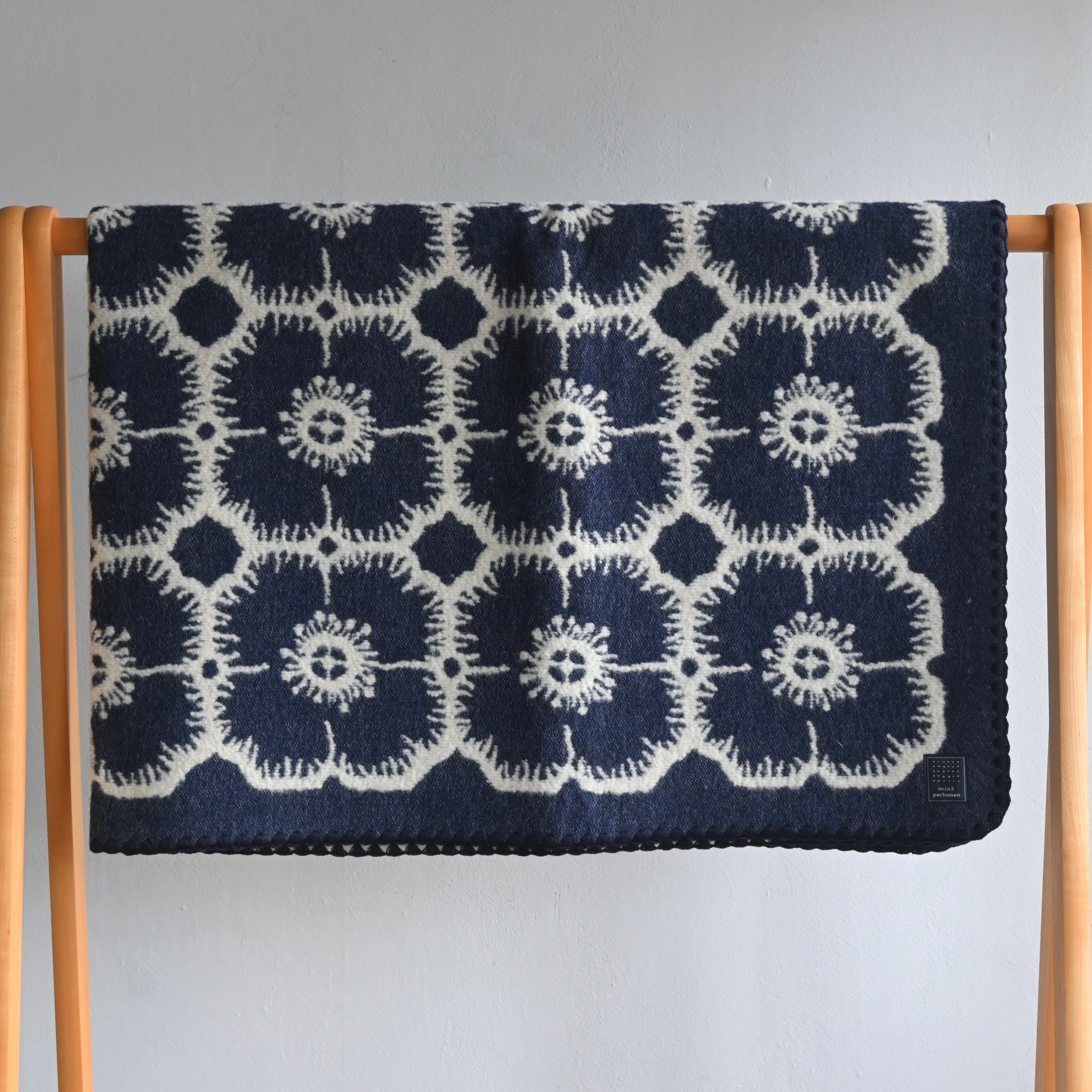 mina perhonen》anemone ブランケット(S) / navy | cirkel mote