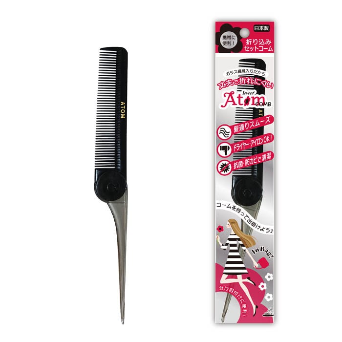レンツアイロン レンツアイロン 4ミリ 理容 櫛 コーム 本鼈甲 ベーク 4