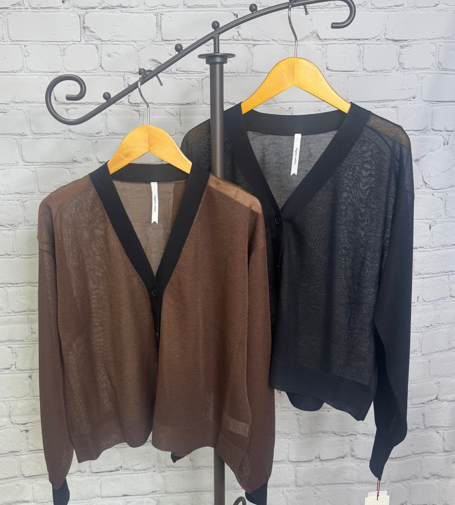 SALE！Dignite collier ディニテコリエ Vカーディガン 80256013