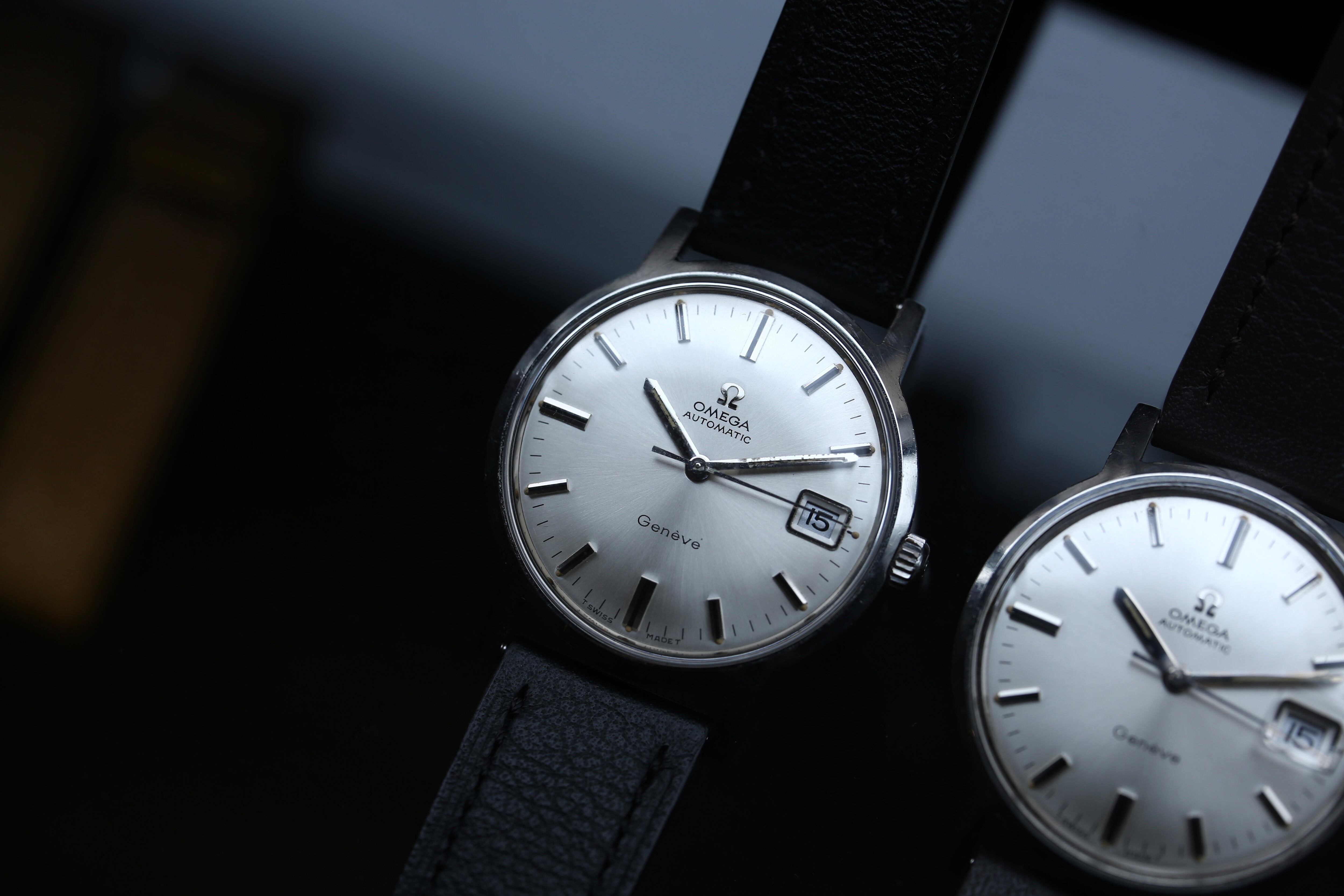 OMEGA】 1970年製 オメガ ジュネーブ デイト シルバーダイヤル 自動