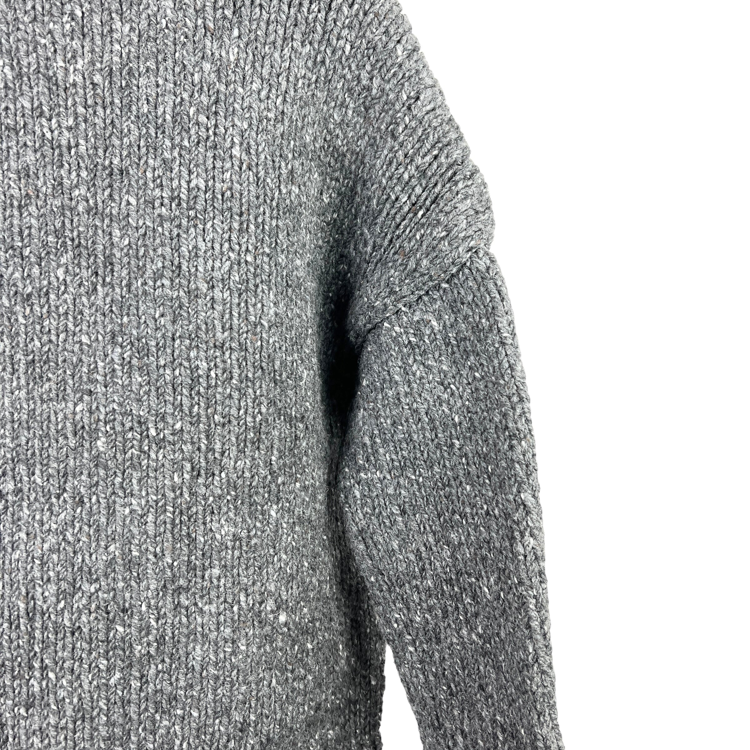 VISVIM(ビズビム) WOOL COWICHAN SHORT HAND-KNIT JACKET (grey