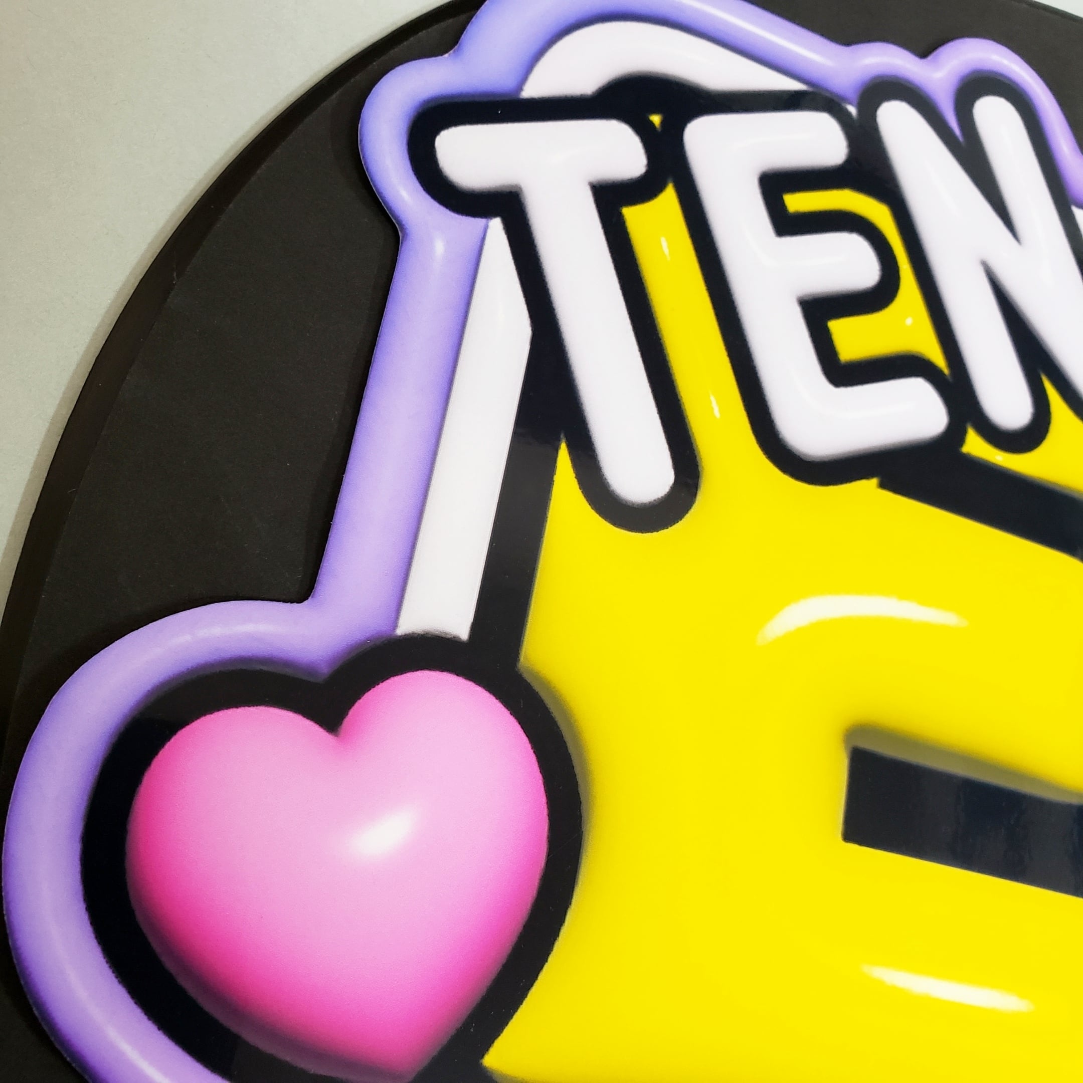 うちわ文字】텐・テン③ぷっくり ハングル 即納 【NCT】 | うちわもじ