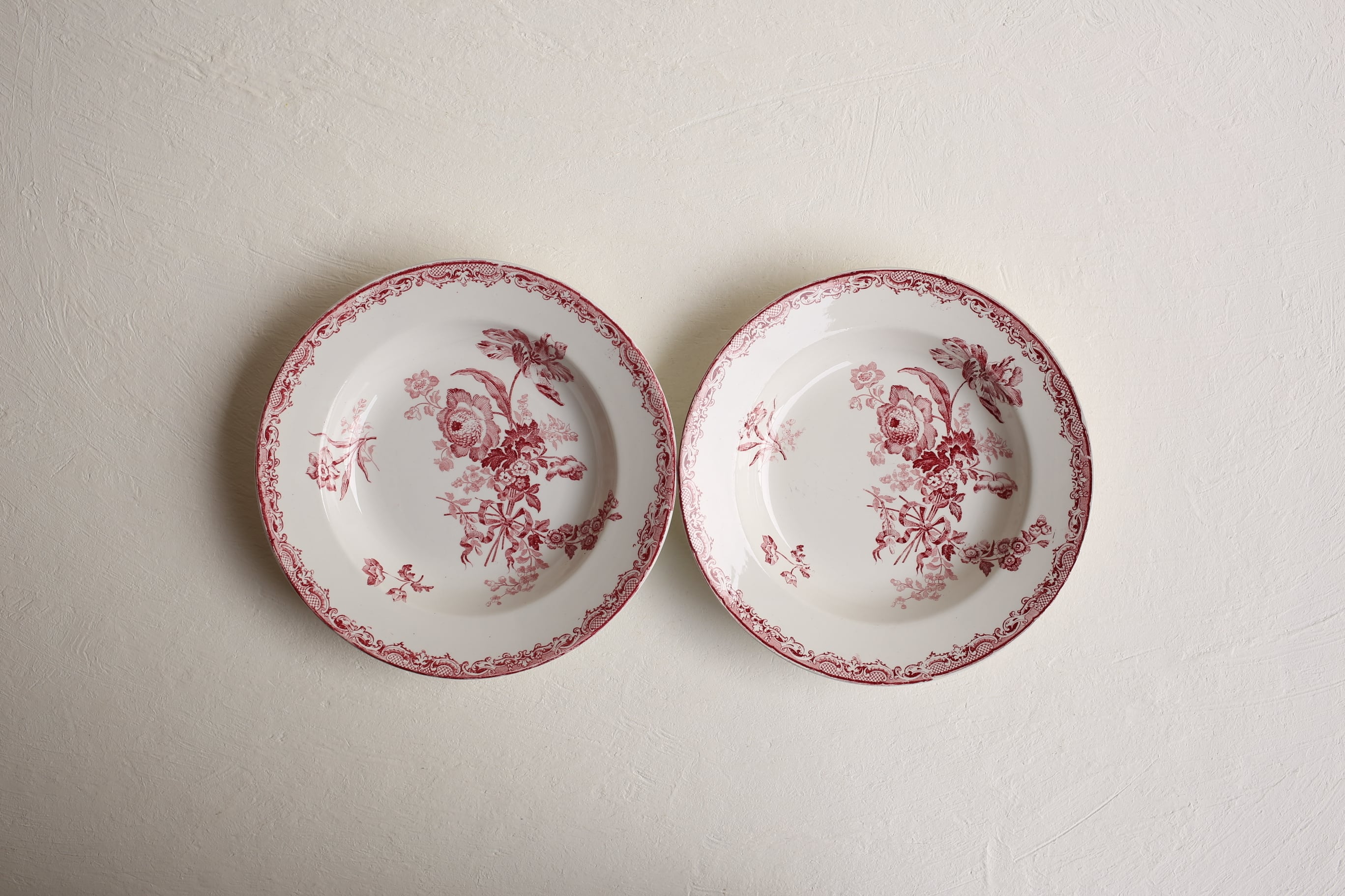 フランス アンティーク SARREGUEMINES サルグミンヌ 『FONTANGES』深皿